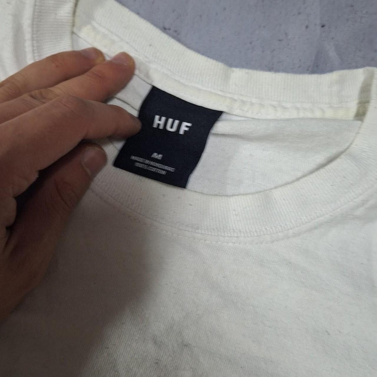 Huf Cream HUF cotton streetwear tee Size US M / EU 48-50 / 2 - 3 Thumbnail