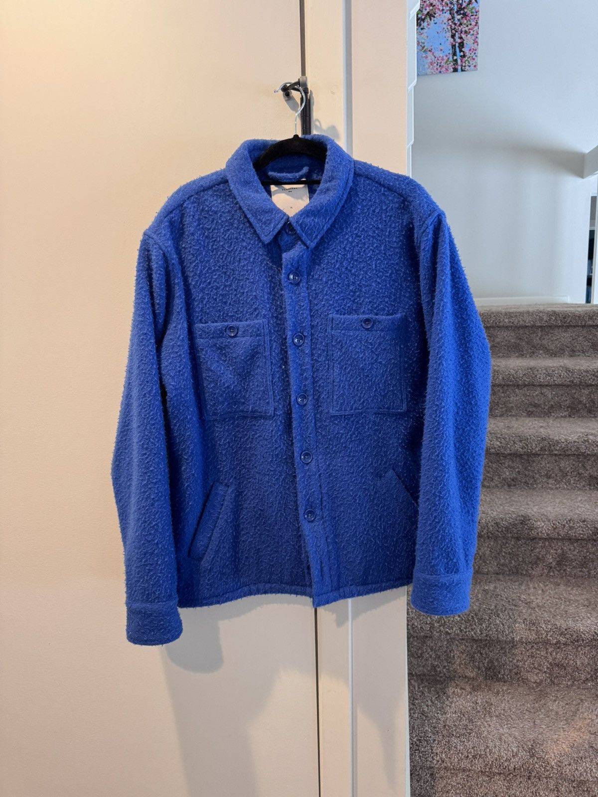 Percival Casentino Wool Fleece Overshirt Size US XL / EU 56 / 4 - 1 Thumbnail