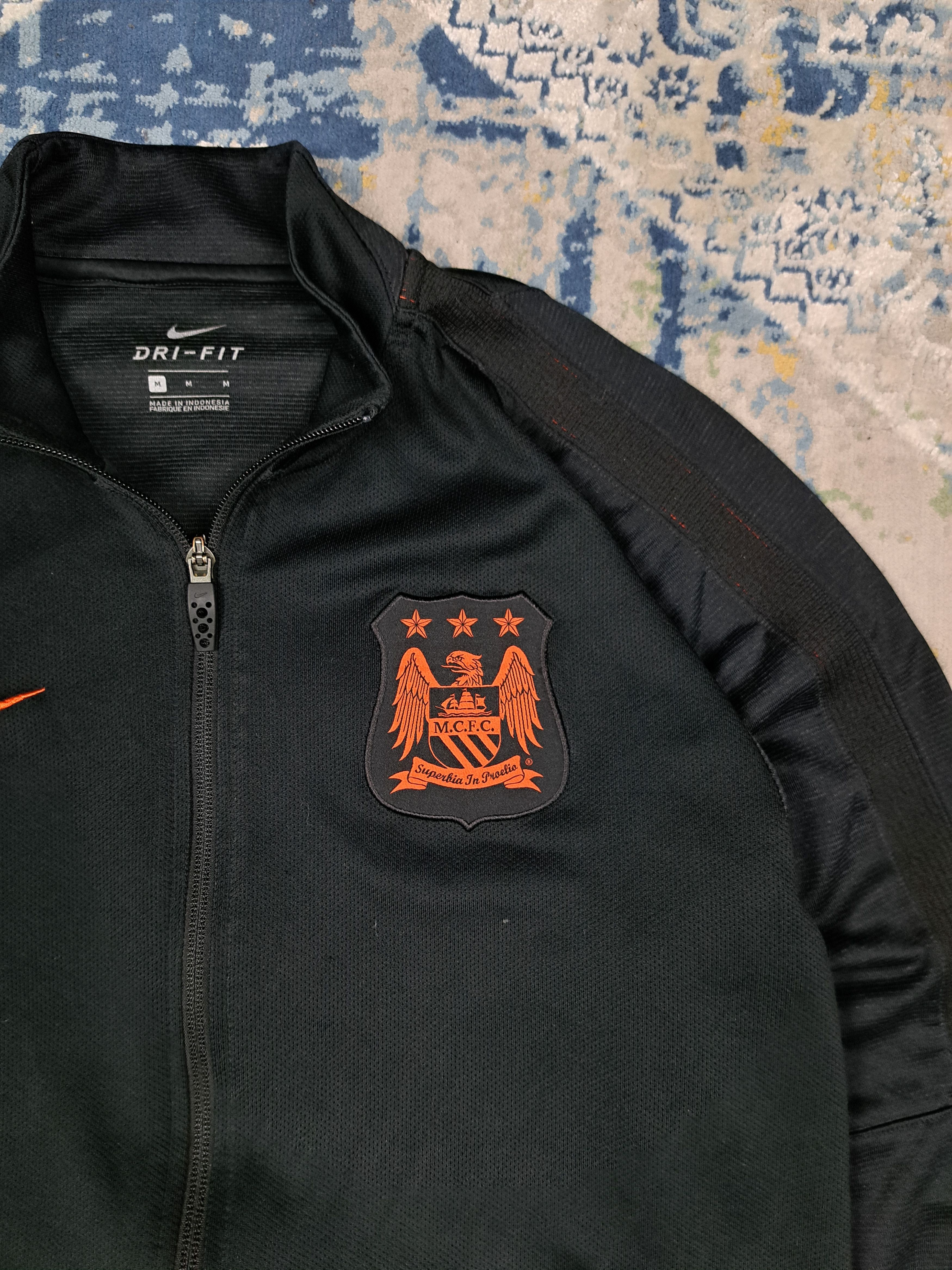 Nike Nike x Manchester City 2017 Training Zip Up Drill Blokecore Size US L / EU 52-54 / 3 - 3 Thumbnail