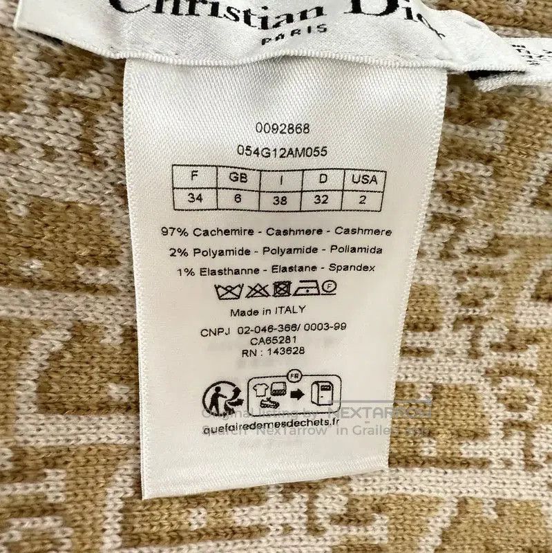 Dior Dior Beige Wool Women's Cardigan . Size XS / US 0-2 / IT 36-38 - 8 Thumbnail