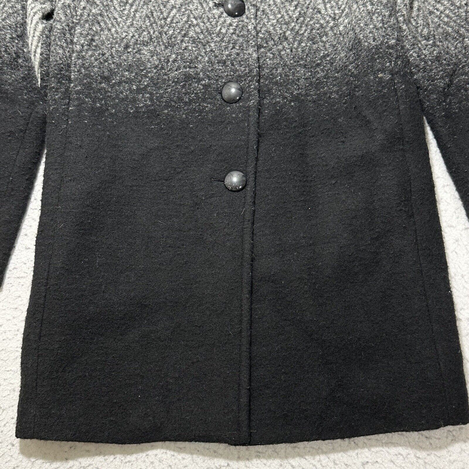Other Talbots 4 Wool Pea Coat Button Front Heavyweight Gray Coat Size S / US 4 / IT 40 - 7 Thumbnail