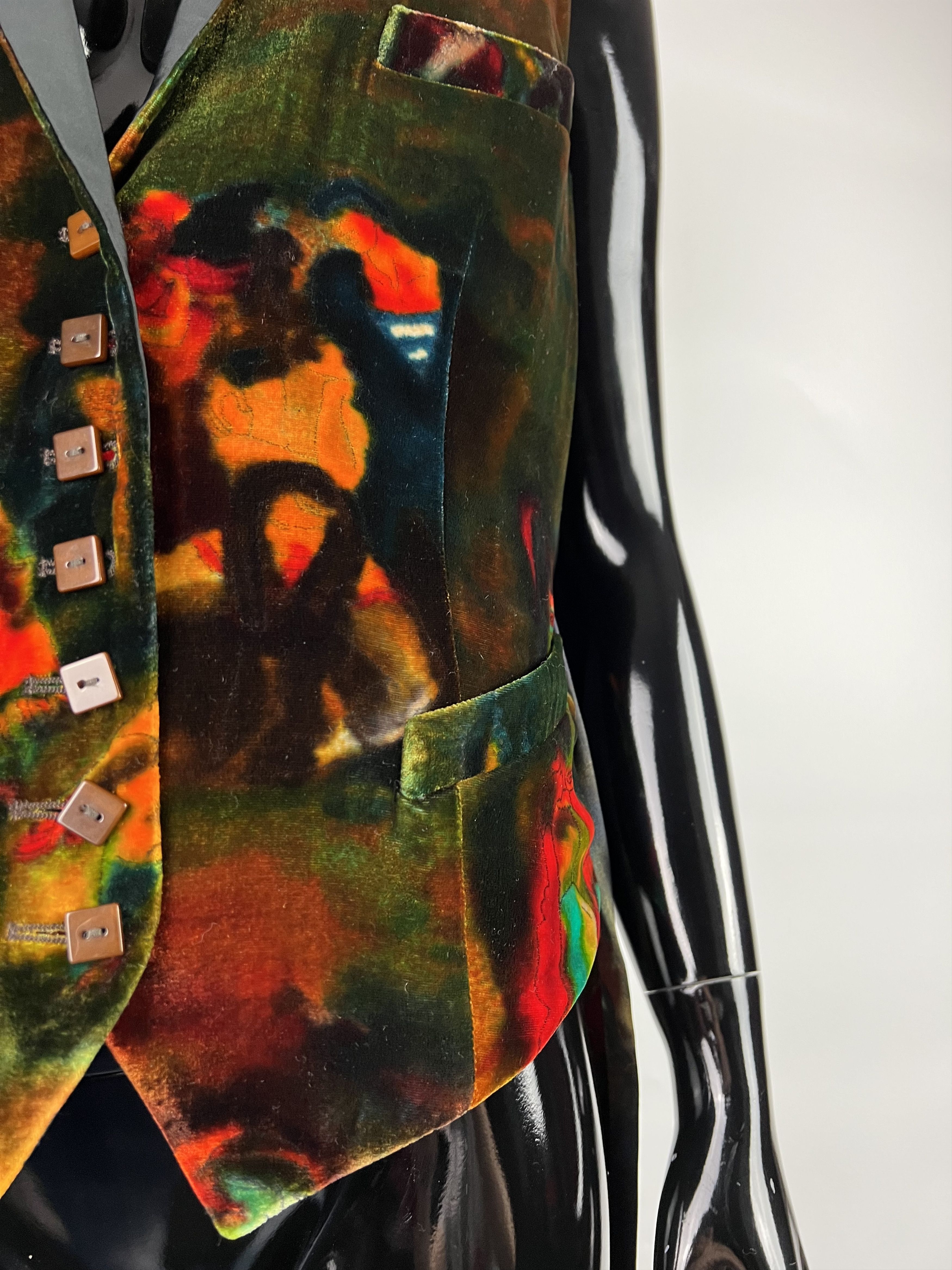 Jean Paul Gaultier Jean Paul Gaultier Vintage Silk Printed Vest US10 Size M / US 6-8 / IT 42-44 - 14 Thumbnail