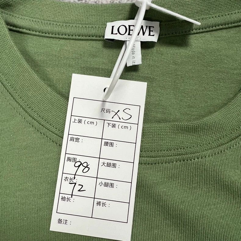 Loewe LOEWE Kaki green embroidered logo short sleeve Size XS / US 0-2 / IT 36-38 - 3 Thumbnail