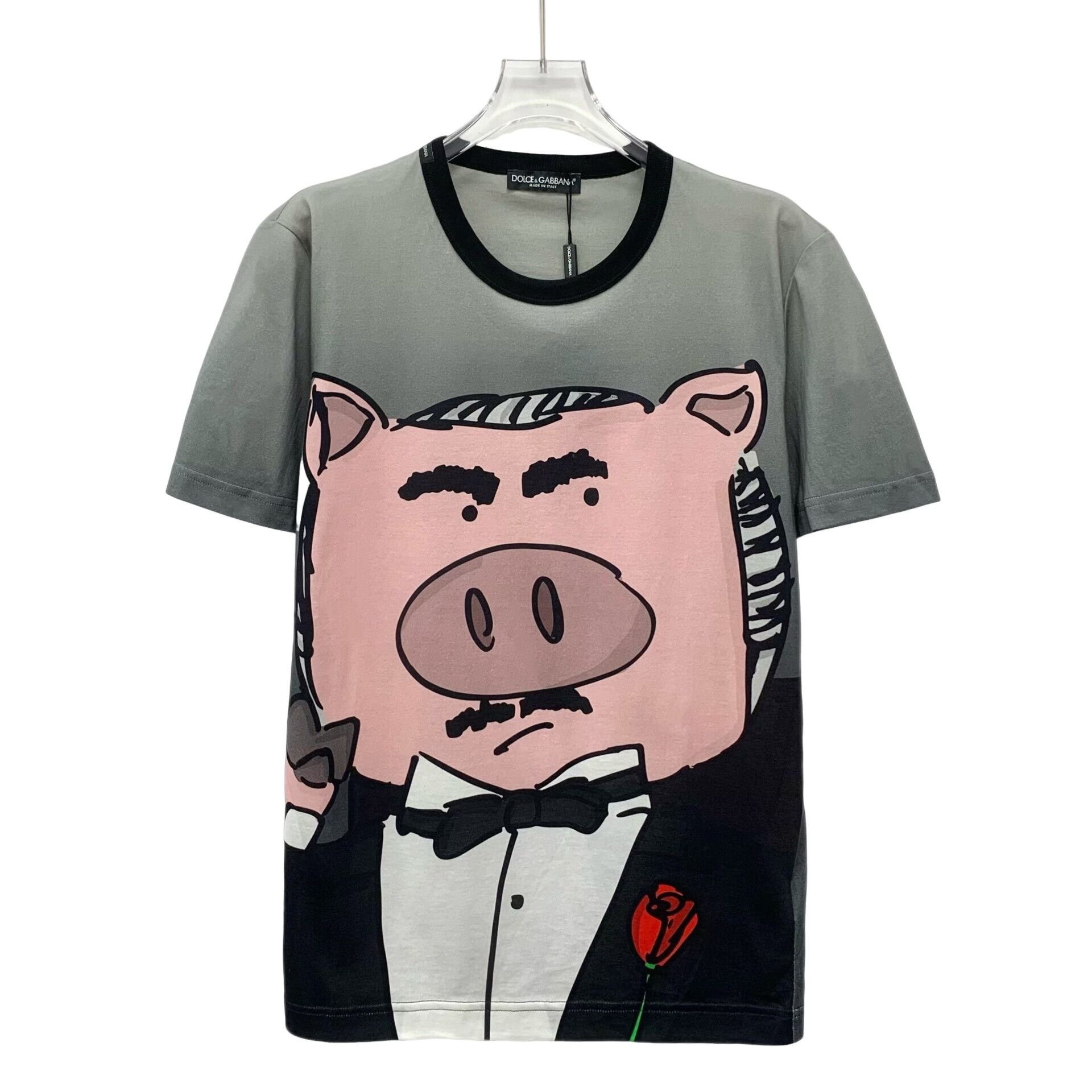 Dolce & Gabbana Dolce & Gabbana Pig Graphic T-Shirt 44 Size US S / EU 44-46 / 1 - 1 Thumbnail