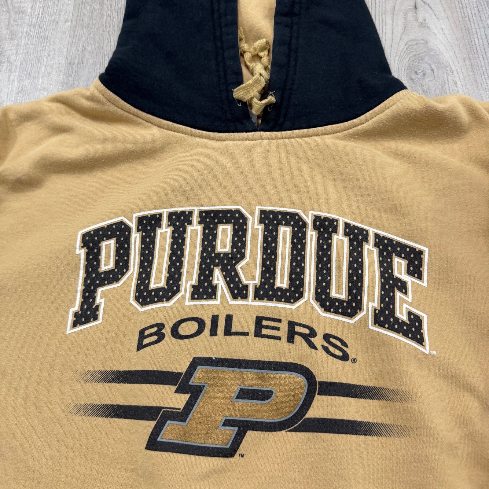 Vintage Vintage Purdue Boilermakers Hoodie Men's Extra Large Gold Size US XL / EU 56 / 4 - 3 Thumbnail