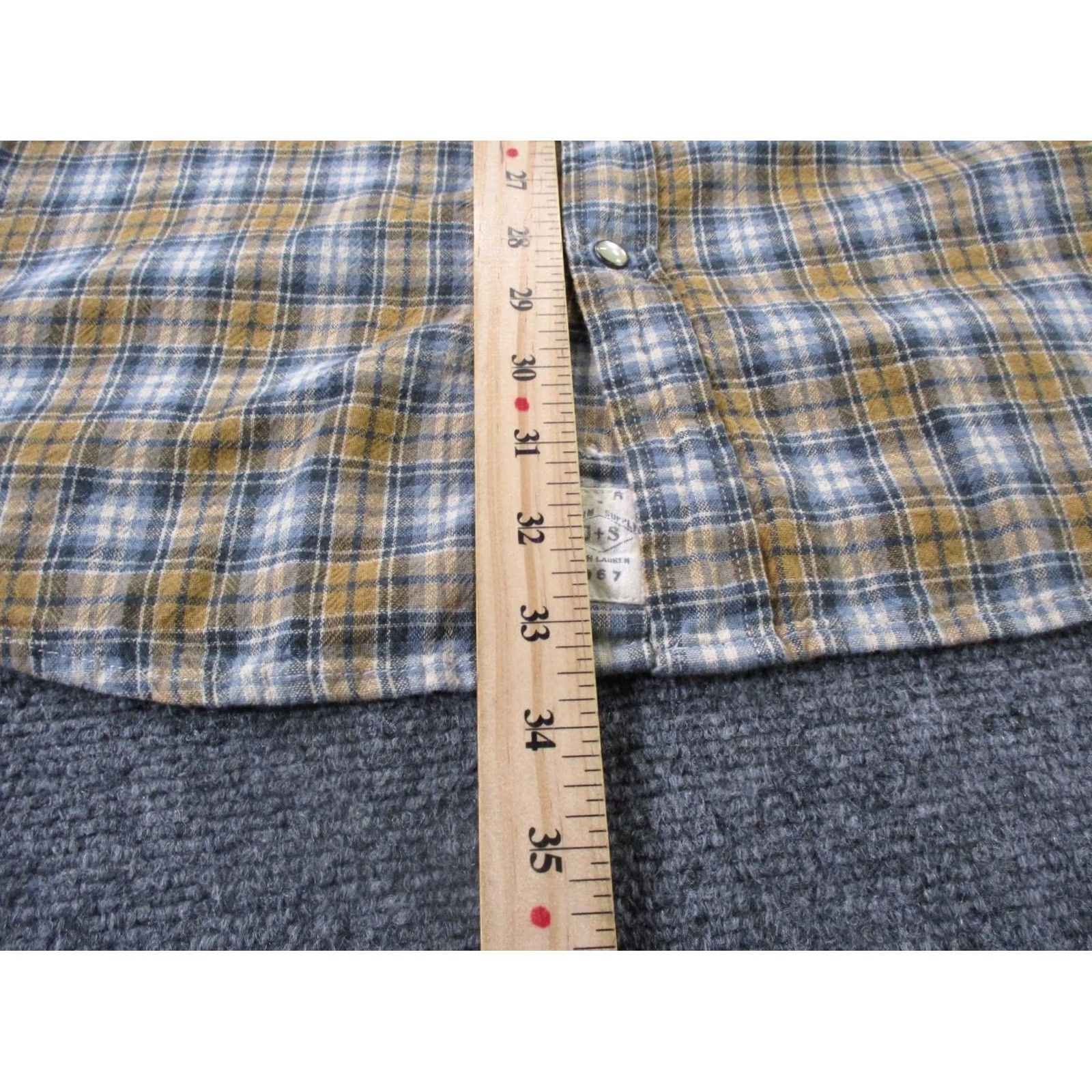 Ralph Lauren Denim & Supply Ralph Lauren Shirt Mens XL Plaid Lightweight Western Pearl Snap Shirt Size US XL / EU 56 / 4 - 4 Thumbnail