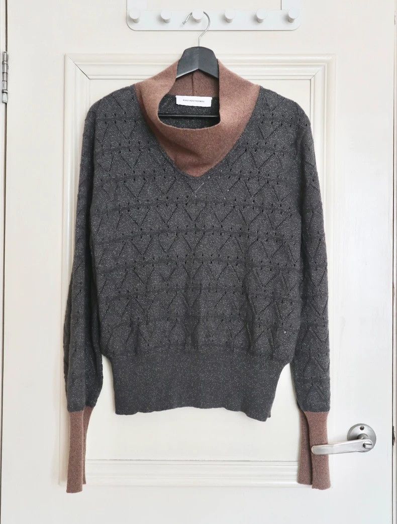 Kiko Kostadinov KIKO KOSTADINOV SS24 Show Model Dark Gray and Brown Plaid Size US S / EU 44-46 / 1 - 1 Thumbnail