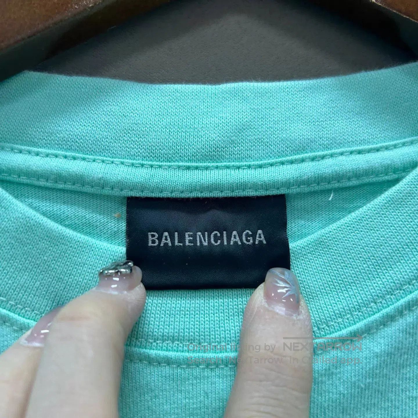 Balenciaga Green Oversized Short Sleeve T. Size US M / EU 48-50 / 2 - 3 Thumbnail