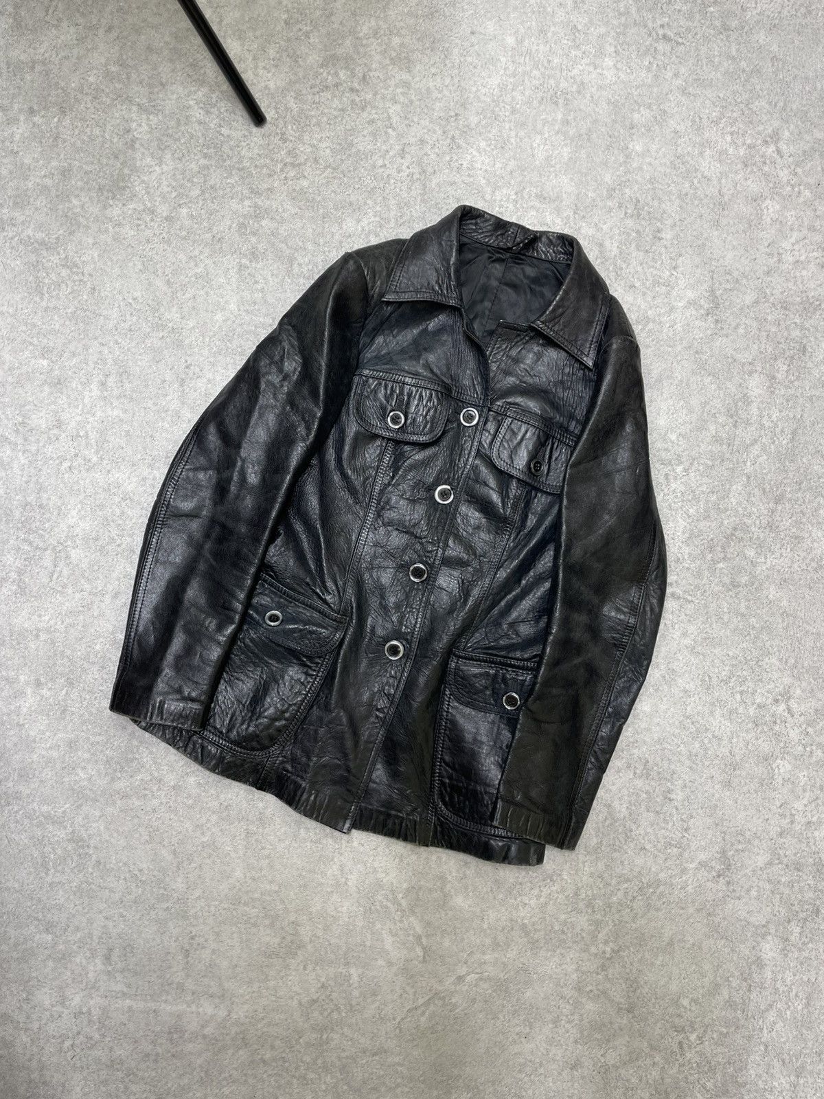 Distressed Leather Jacket – LGB / If Six Was Nine Energy