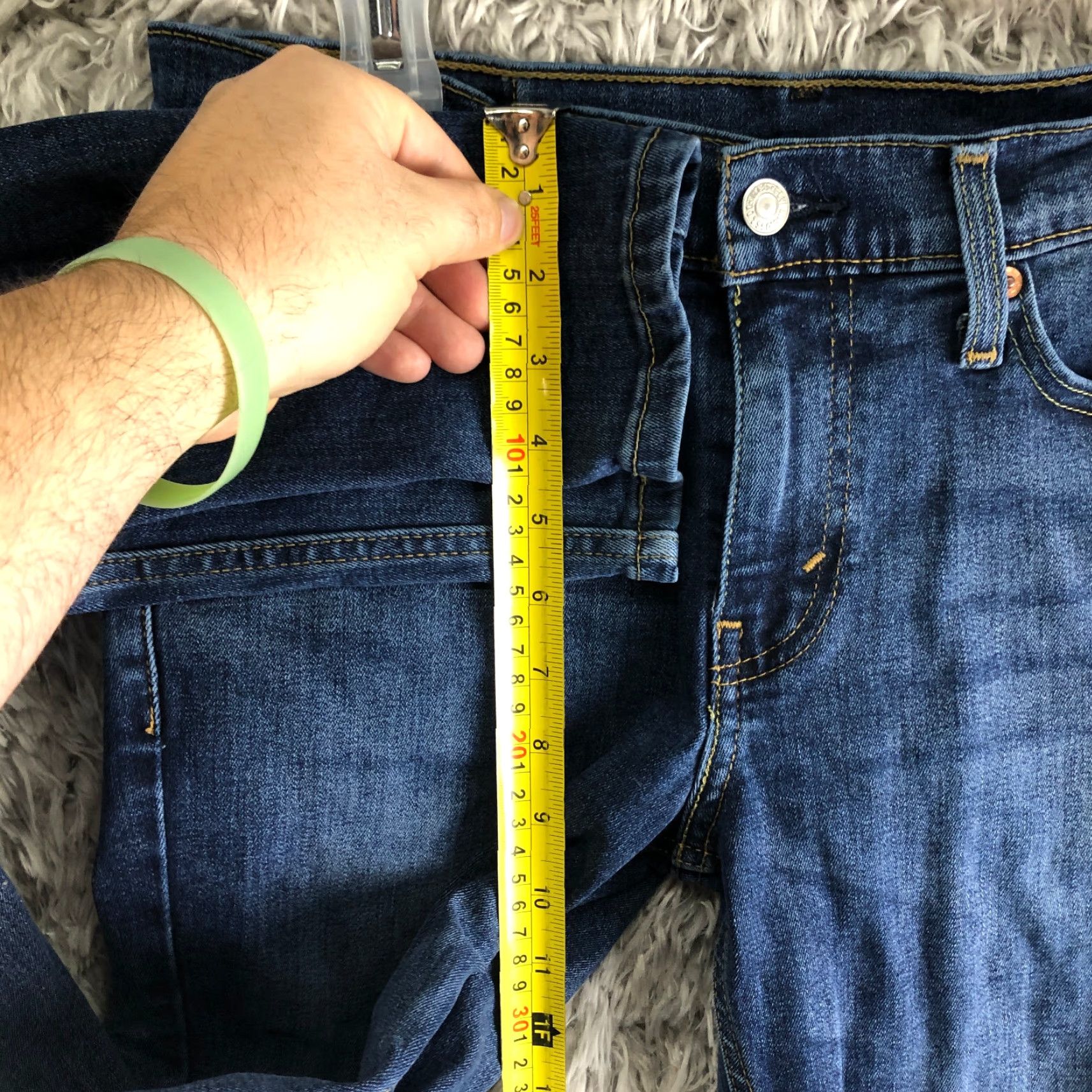Levi's Levi's 511 Jeans Mens 29x32 Mid Rise Tapered Leg Medium Wash Blue Denim Jeans Size US 29 - 4 Thumbnail