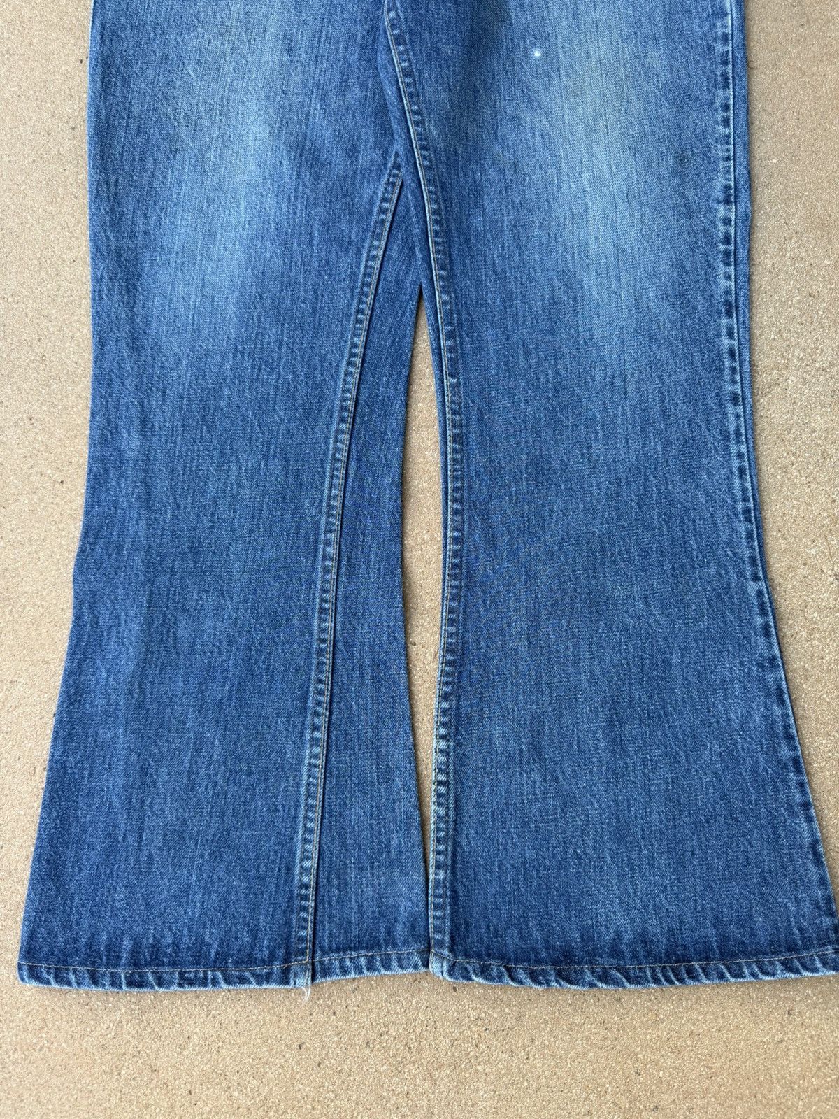 Levi's Vtg 70’s Levi’s 646 Orange Tab Bellbottom Flare Jeans 37x28 Size US 37 - 3 Thumbnail