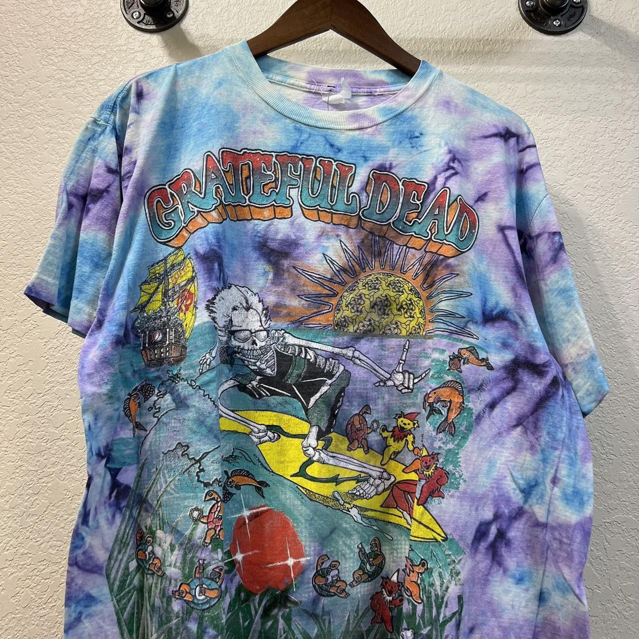 Band Tees × Grateful Dead × Vintage 1990 vintage Grateful Dead Summer Tour tie dye tee Size US XL / EU 56 / 4 - 2 Thumbnail