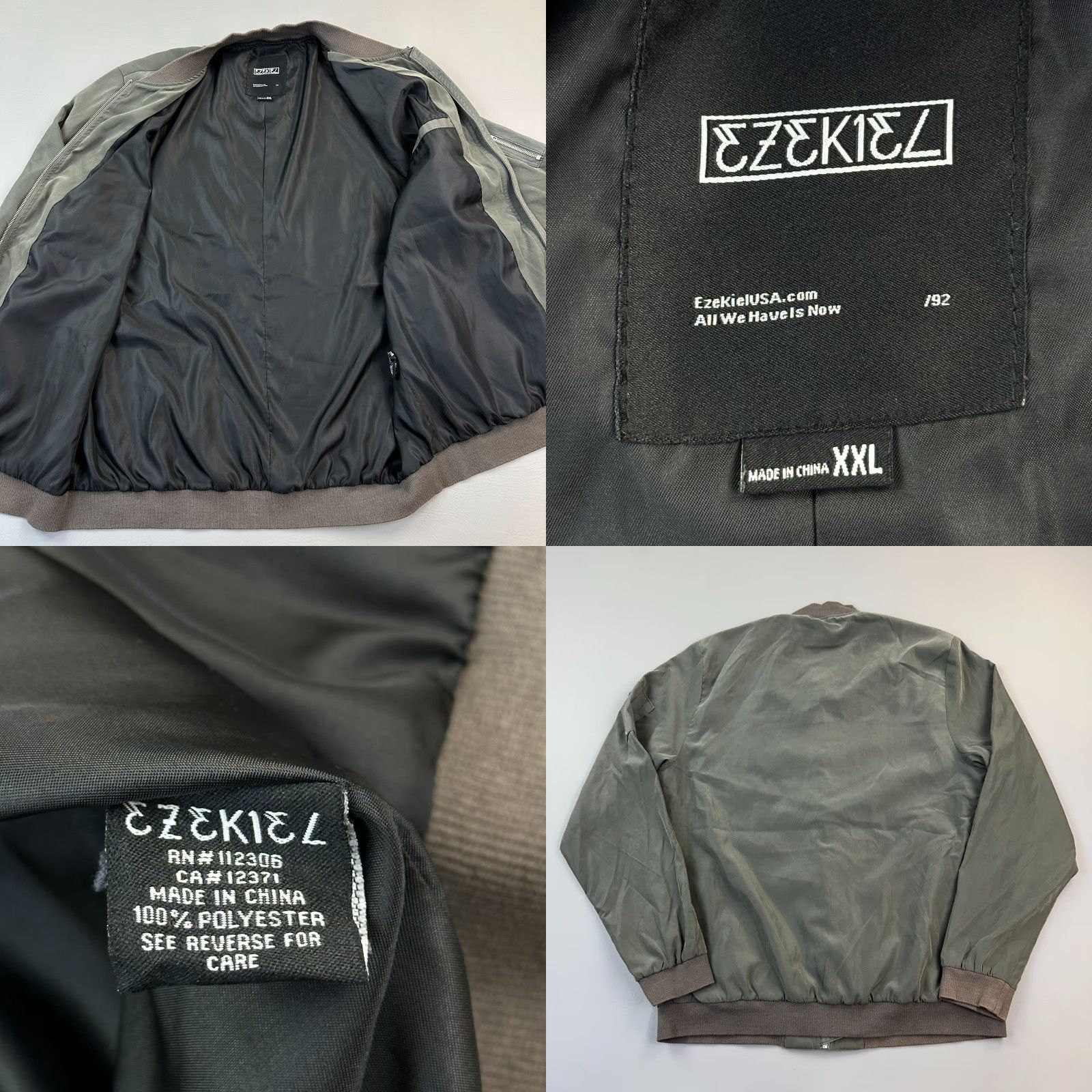 Vintage Ezekiel Rico Jacket Mens 2XL Olive Lightweight Full Zip Bomber Skateboard Casual Shirt Mens 2XL Green Retro Punk Hipster USA Size US XXL / EU 58 / 5 - 8 Thumbnail