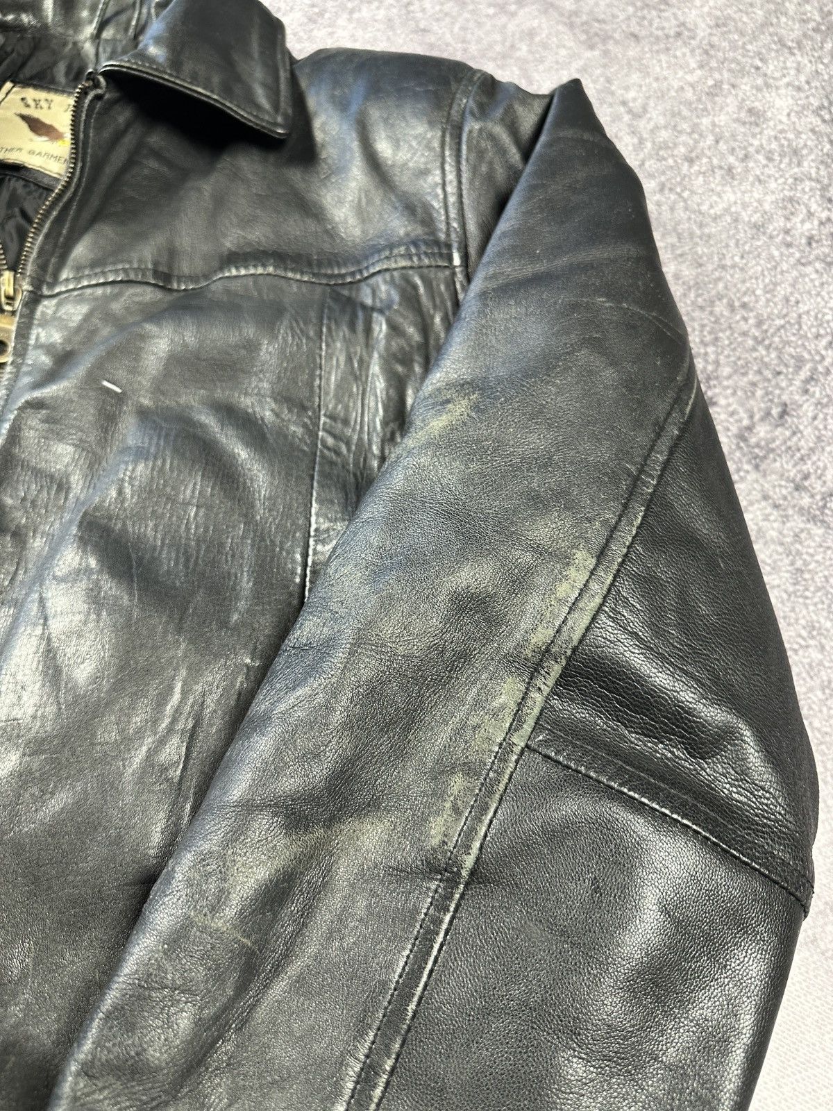 Vintage Vintage Leather Jacket Avant Garde Opium Streetwear Style L Size US L / EU 52-54 / 3 - 6 Thumbnail