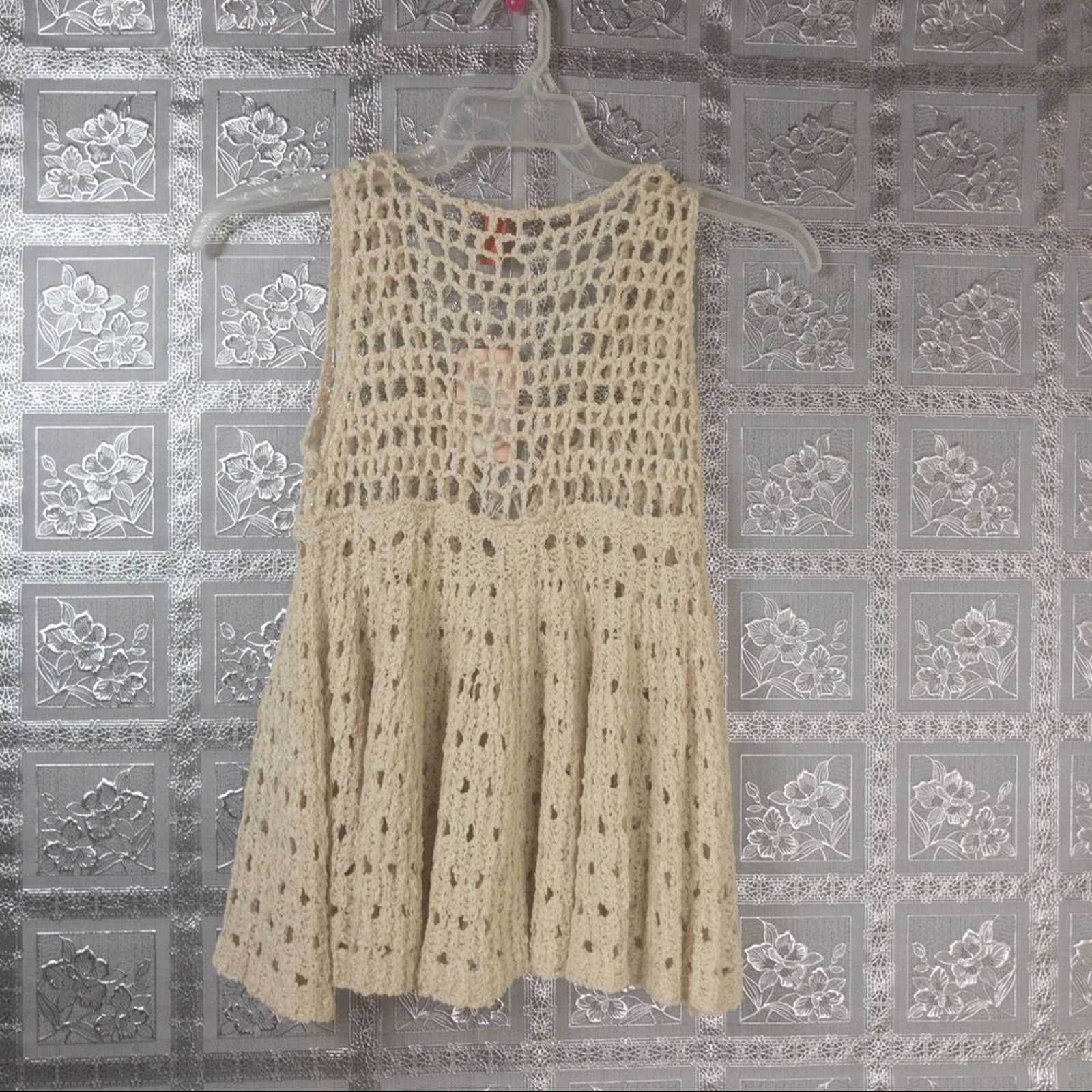 Other NWT Chelsea & Violet C&V Woven Crotchet Sweater Size S / US 4 / IT 40 - 6 Thumbnail
