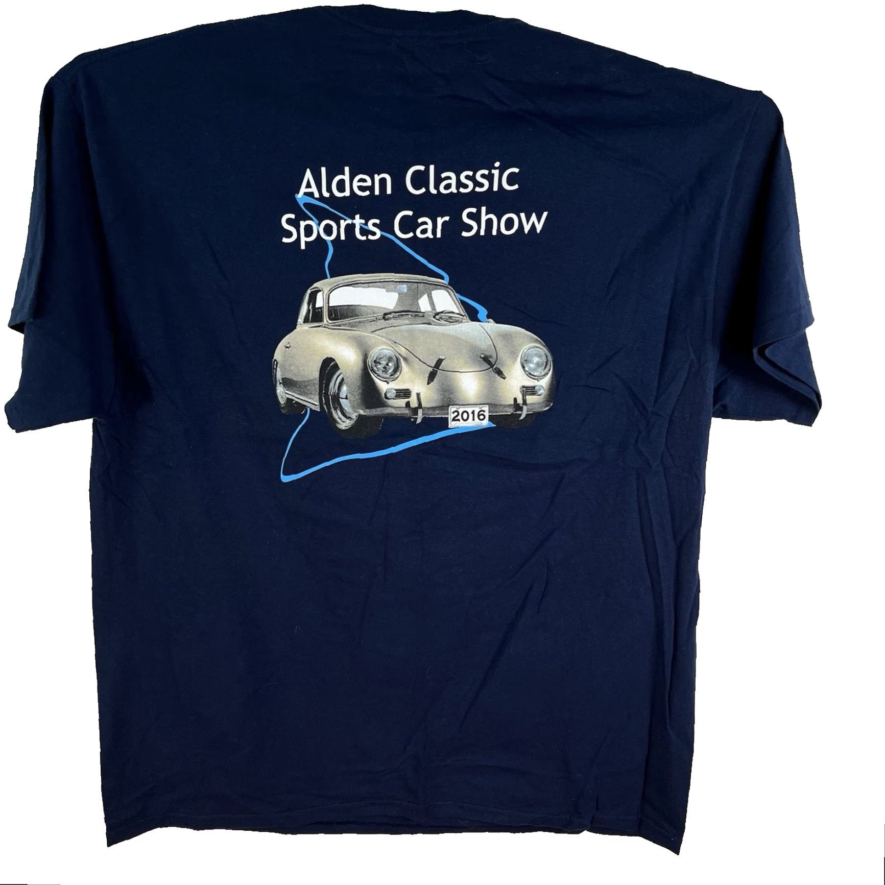 Gildan Gildan T-Shirt Men's XL Blue Twin Bay British Car Club Graphic Print Tee Car Show Size US XL / EU 56 / 4 - 2 Thumbnail