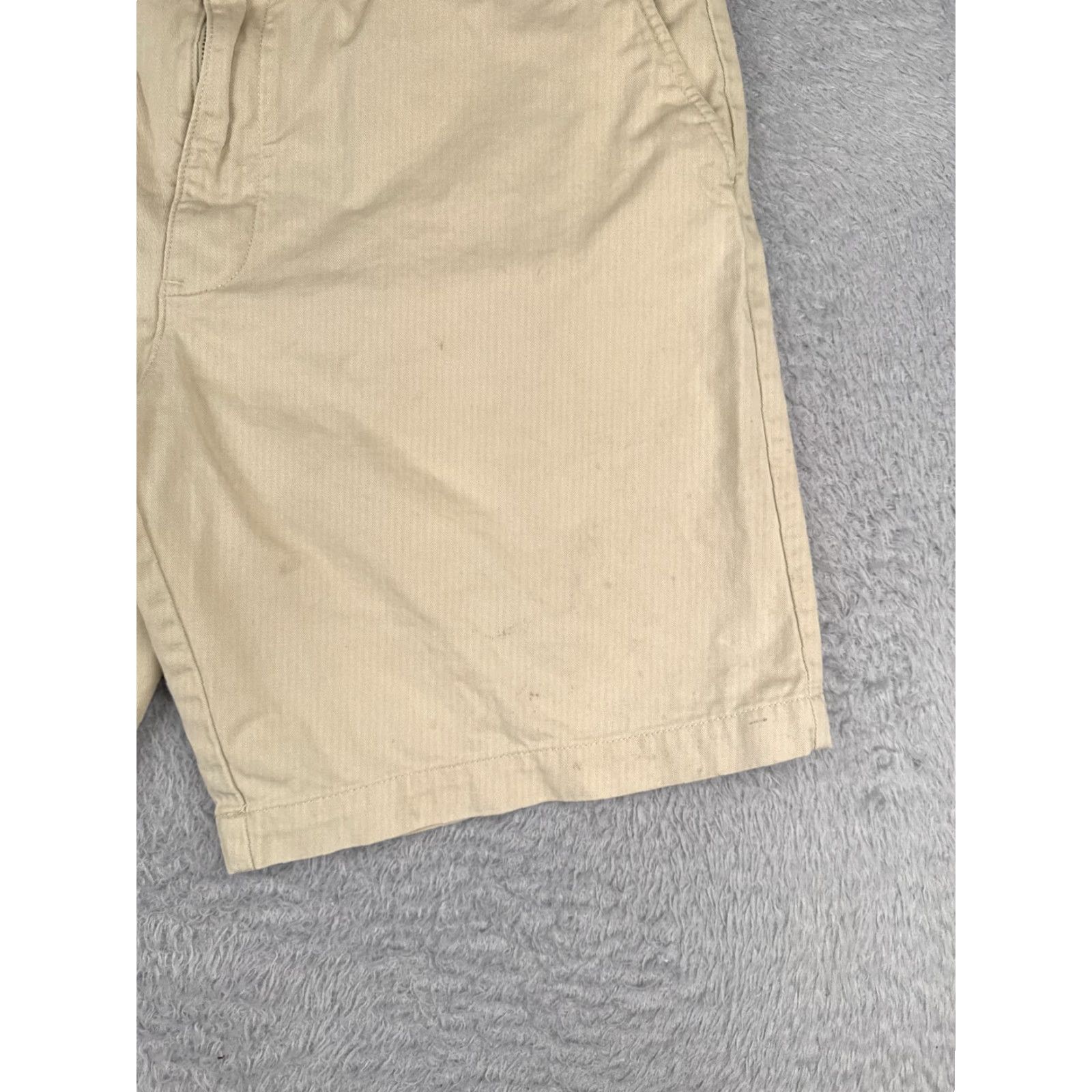 Polo Ralph Lauren VINTAGE Polo Ralph Lauren Shorts Men 36 Beige Chino Zip Fly 100% Cotton Classic Seasonal Casual Workwear Mens Size US M / EU 48-50 / 2 - 2 Thumbnail