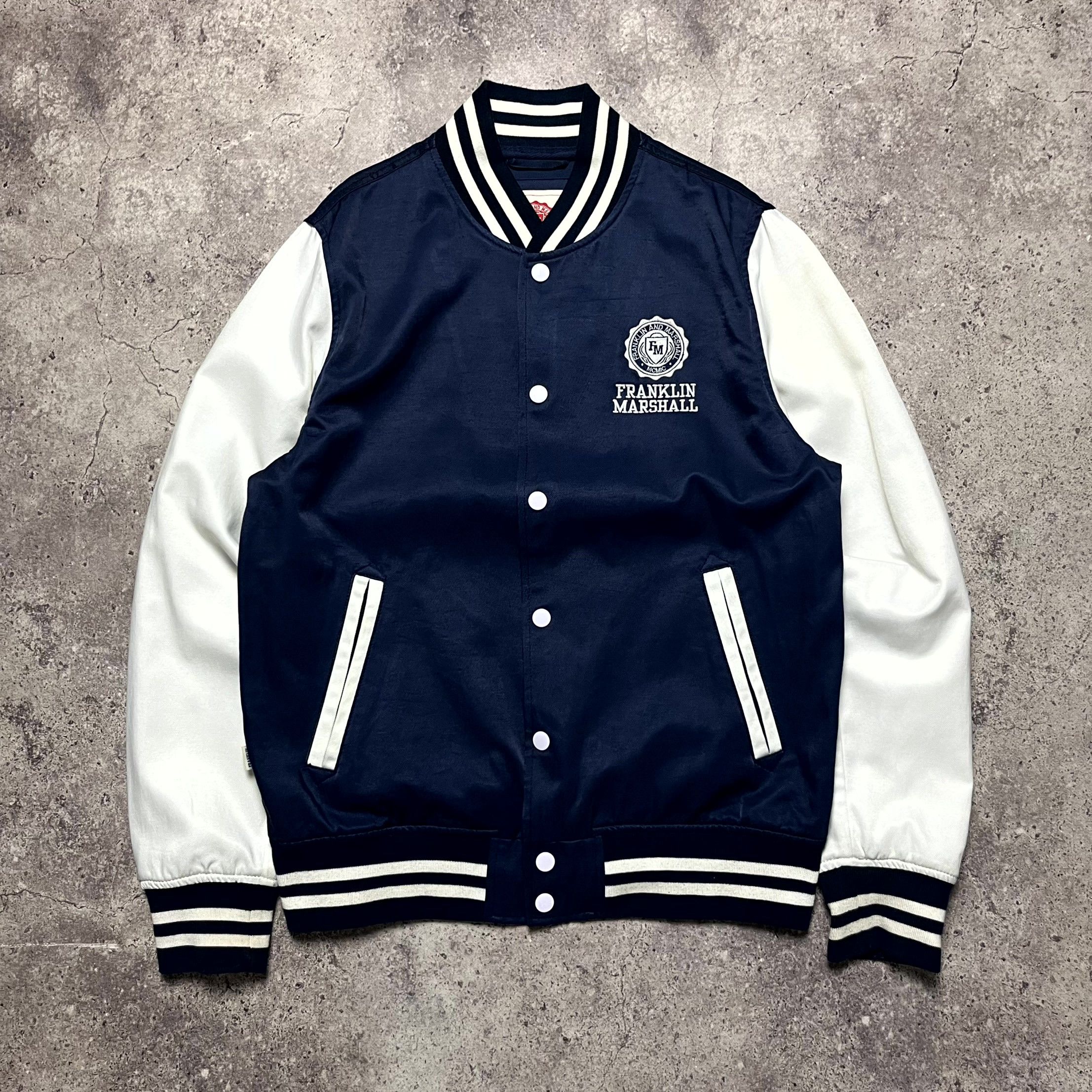 Franklin & Marshall Franklin Marshall College Varsity Bomber Jacket Navy Mens L Size US L / EU 52-54 / 3 - 1 Thumbnail