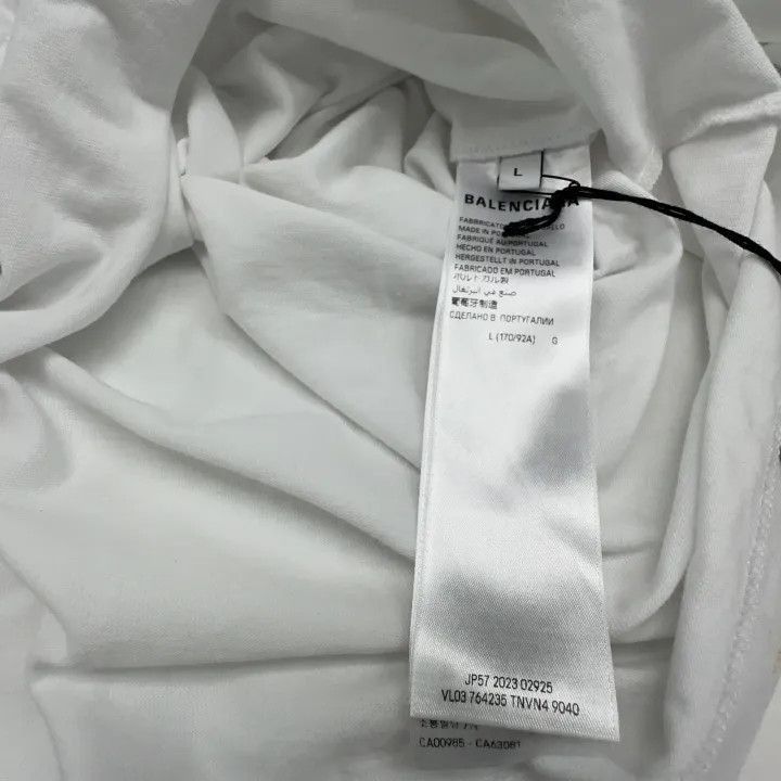 Balenciaga Balenciaga FW22 Logo Print T-Shirt for Women 0079-2507 Size L / US 10 / IT 46 - 3 Thumbnail