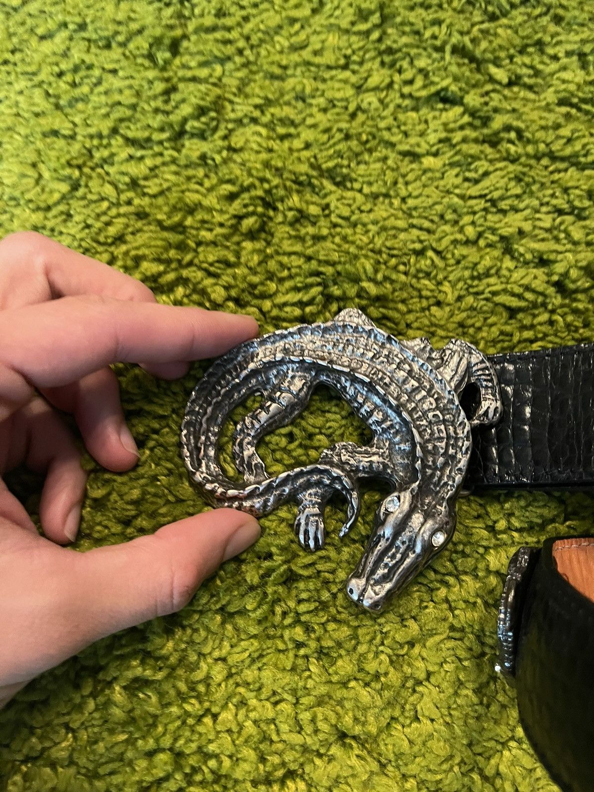 Cowboy Equipment × Genuine Leather 🐍 Real phyton snakeskin leather belt by Penta Size 34 - 3 Thumbnail