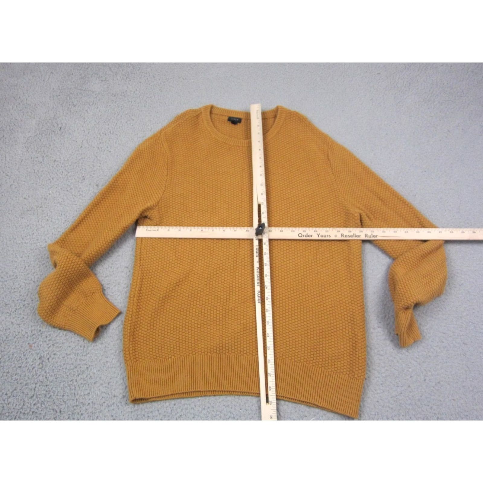 J.Crew J.CREW Sweater Mens M Gold Crew Neck Knit Pullover Regular Fit Wool Cotton City Classic 90s? Size US M / EU 48-50 / 2 - 6 Thumbnail