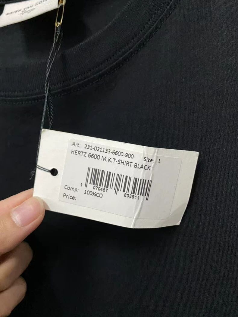 Dries Van Noten dries van noten Pure black basic short-sleeved shirt Size US L / EU 52-54 / 3 - 7 Thumbnail