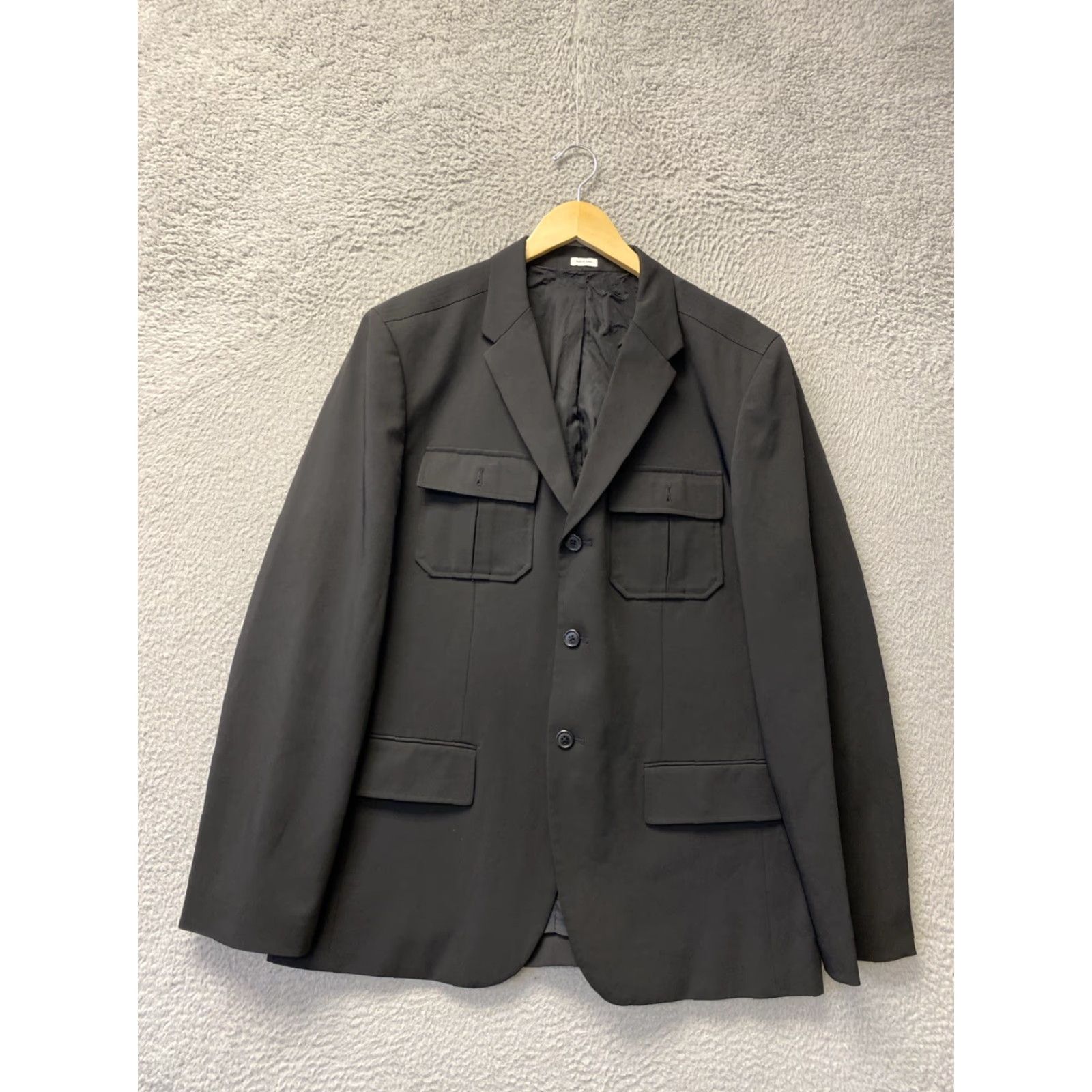 Calvin Klein Calvin Klein Jacket Blazer Sport Coat 3 button military style XL black /99-61 Size 46R - 2 Thumbnail