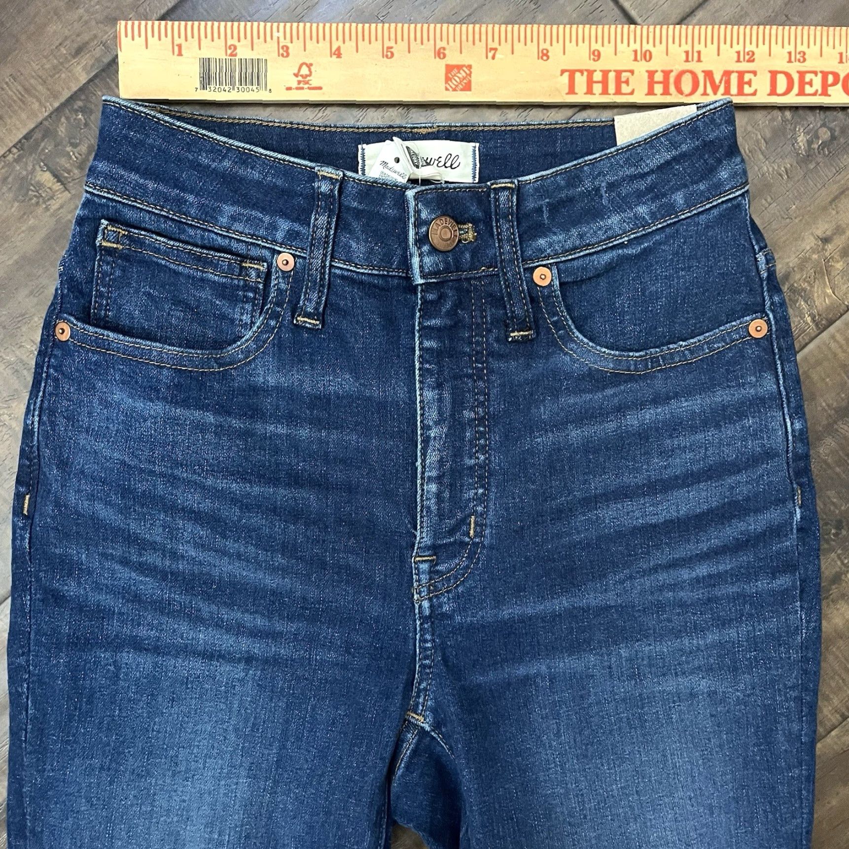Madewell Madewell Jeans Skinny High Rise 25 Womens Blue Medium NWT Hayes Wash Curvy Slim Regular Size 25 Womens Jeans Size 42" / US 20 - 2 Thumbnail