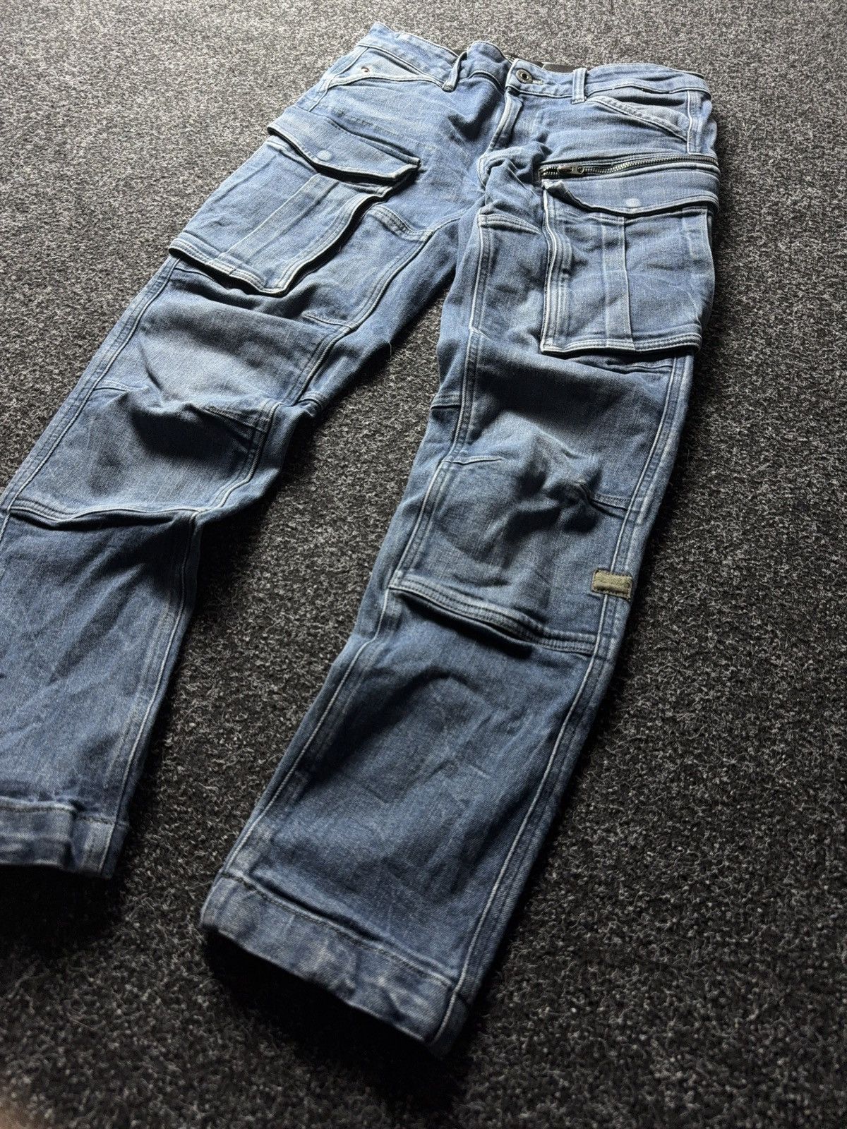 G-Star Avant Garde Japanese G-Star RAW 3D Utility Cargo Jeans W30 Size US 30 / EU 46 - 3 Thumbnail