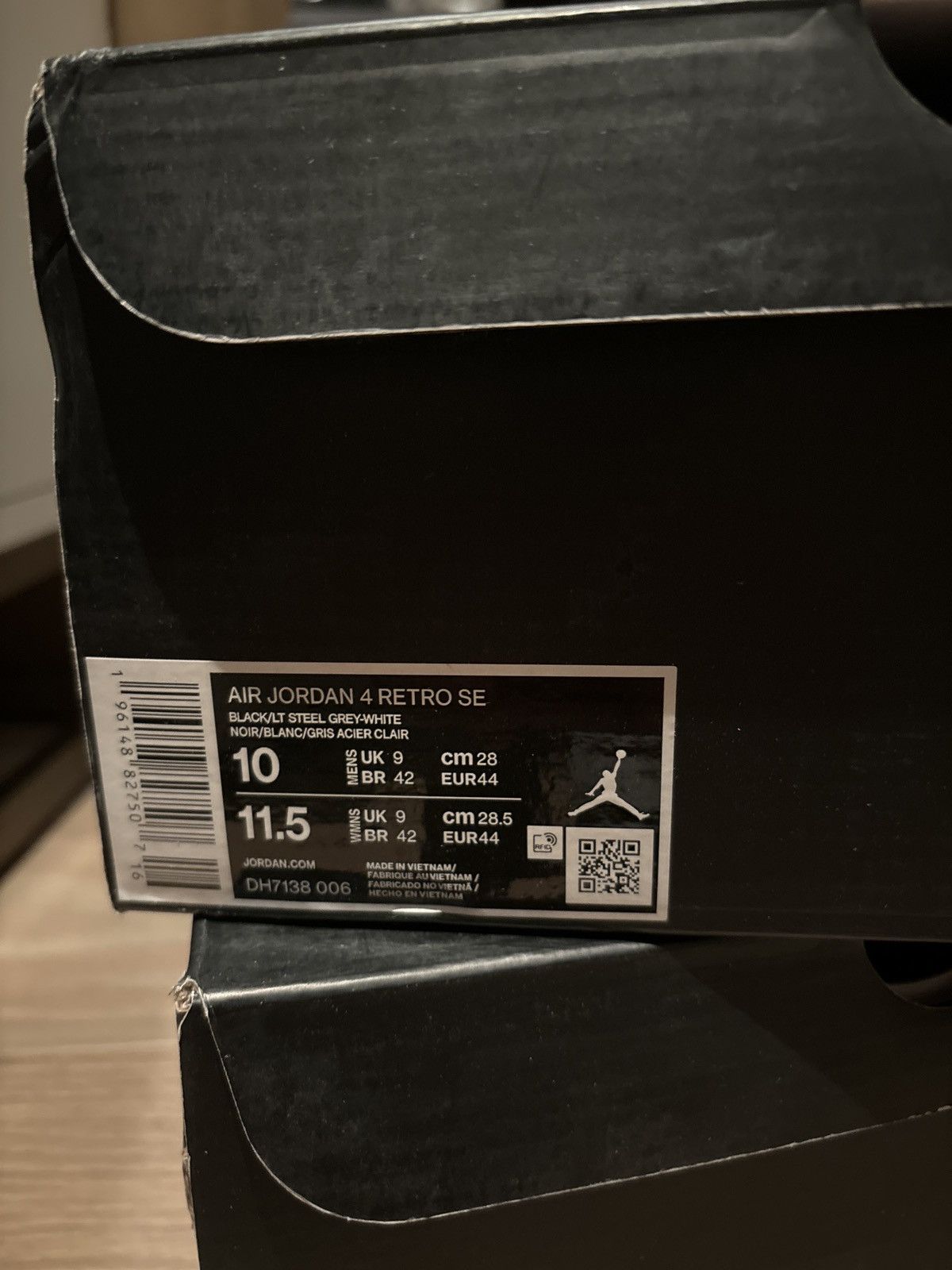 Jordan Brand Jordan 4 Black Canvas sz 10 Size US 10 / EU 43 - 6 Thumbnail