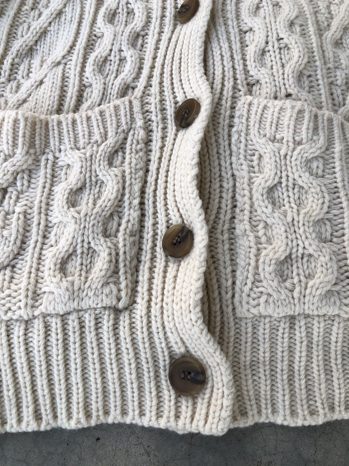 Designer × Japanese Brand LIBRE Cardigan CableKnit Sweater Pure Pullover Size US L / EU 52-54 / 3 - 5 Thumbnail