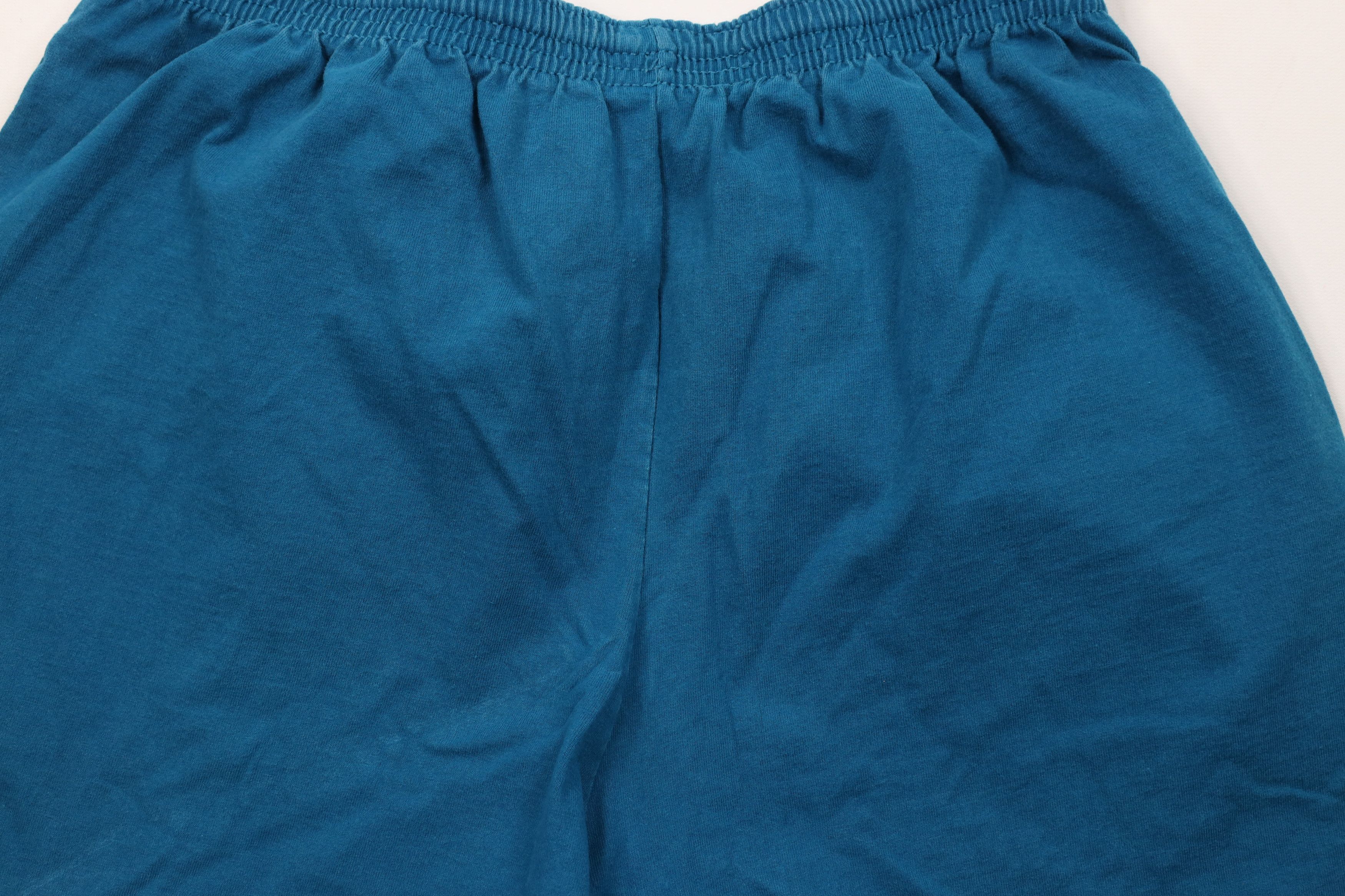 Vintage Vintage 90s Streetwear Blank Cotton Above Knee Shorts Blue Size US 36 / EU 52 - 9 Thumbnail