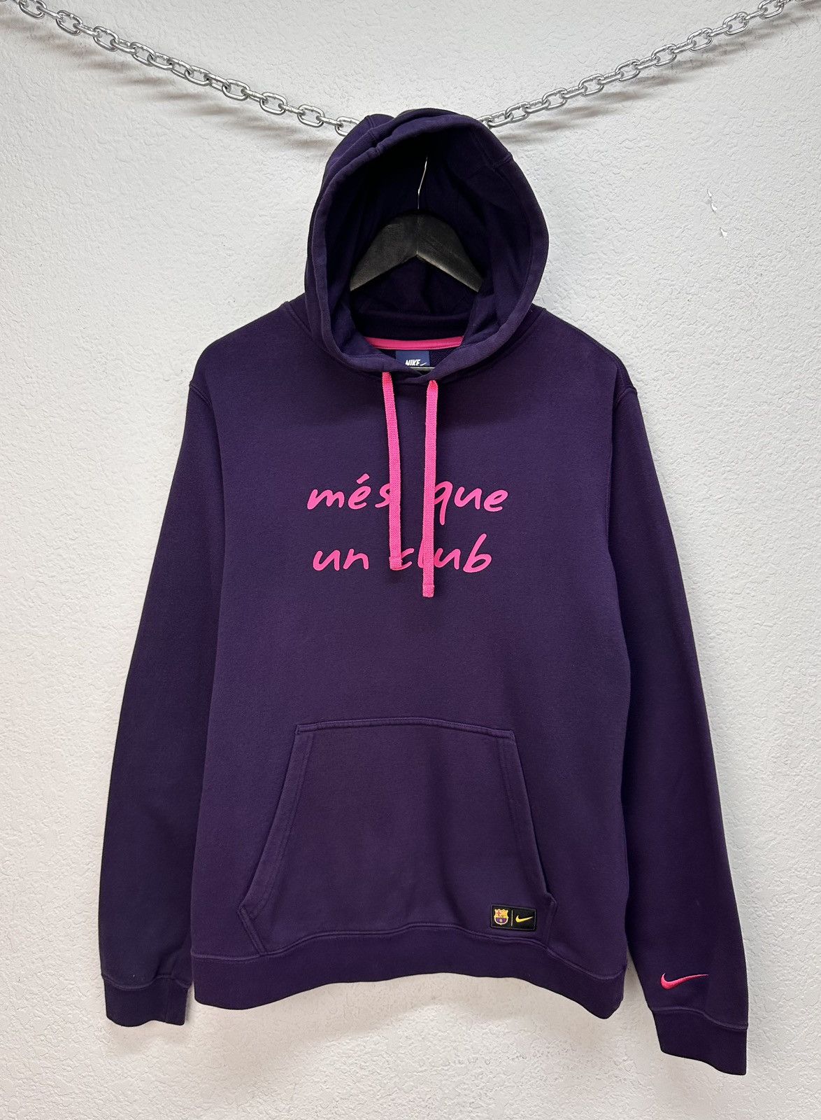 Nike Vintage Streetwear Barcelona Nike Premier Nylon Y2K Hoodie Size US M / EU 48-50 / 2 - 1 Thumbnail