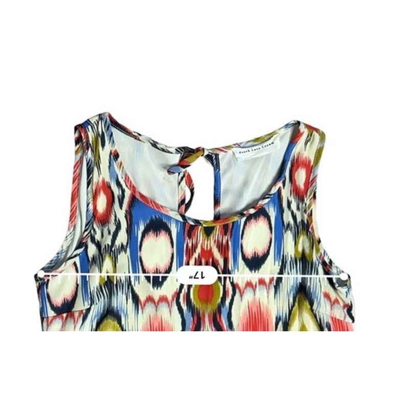 Other Peach Love Cream Ikat Colorful Sleeveless Shift Dress MEDIUM Size M / US 6-8 / IT 42-44 - 5 Thumbnail