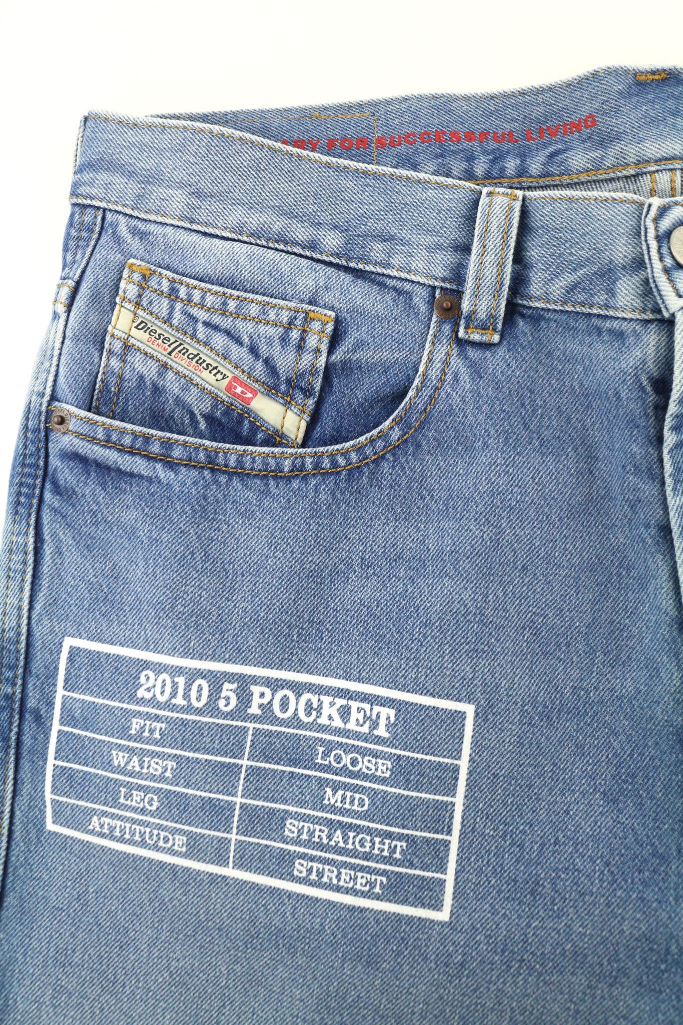 Diesel 2010 9C16S W32/L32 Loose Fit Straight Button Jeans 40151 Size US 32 / EU 48 - 6 Thumbnail
