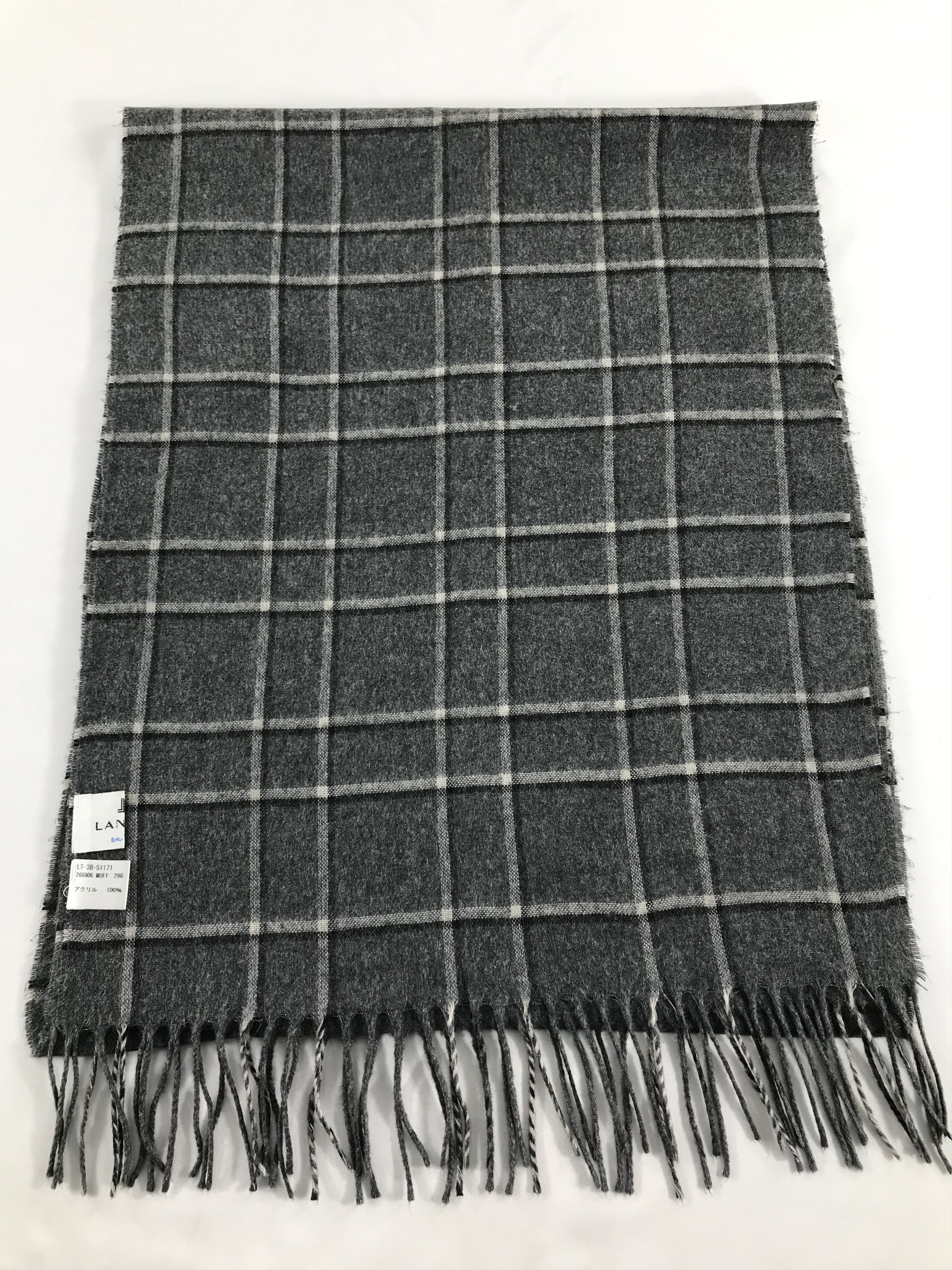 Lanvin Lanvin Tartan Wool Scarf Muffler V537 Size ONE SIZE - 2 Thumbnail