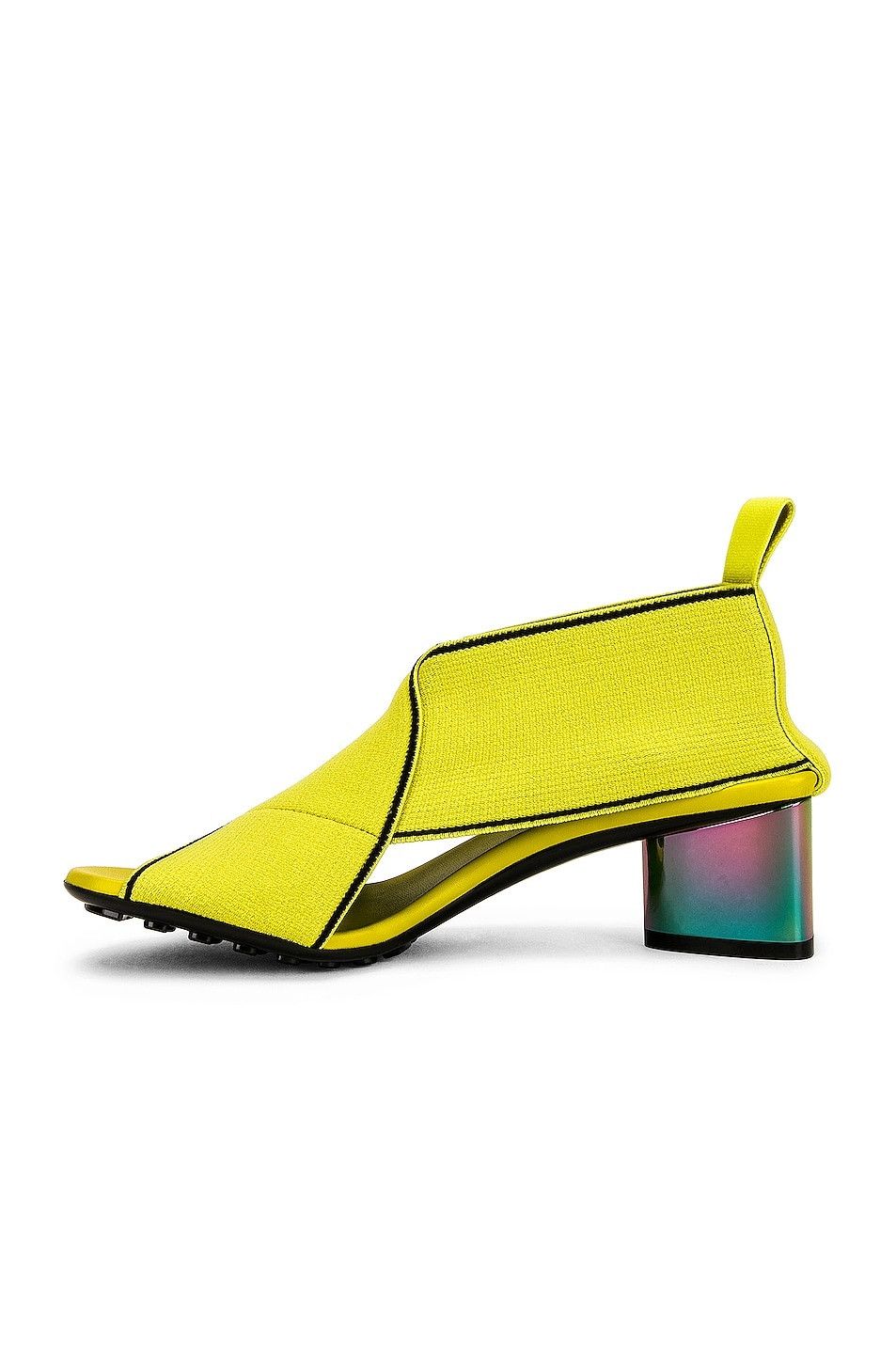 Bottega Veneta o1y0725 Logo Sandals in Lime Green Size US 7 / IT 37 - 5 Thumbnail