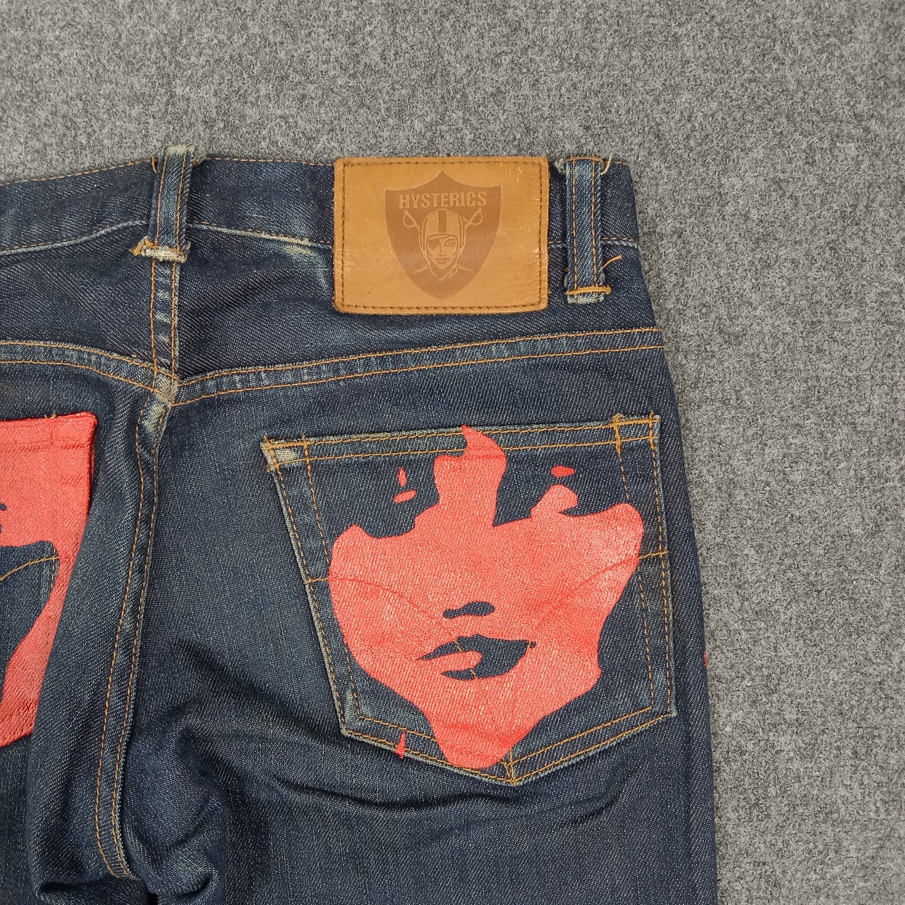 Hysteric Glamour Hysterics Glamour Raiders Iconic Logo Denim Jeans C272N6 Size 27" / US 4 / IT 40 - 3 Thumbnail