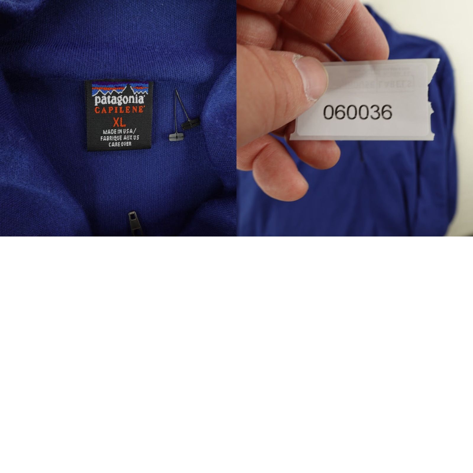 Patagonia Vintage Patagonia Sweater Men XL Blue 1/4 Zip Capilene Performance Midweight 90s Size US XL / EU 56 / 4 - 8 Thumbnail