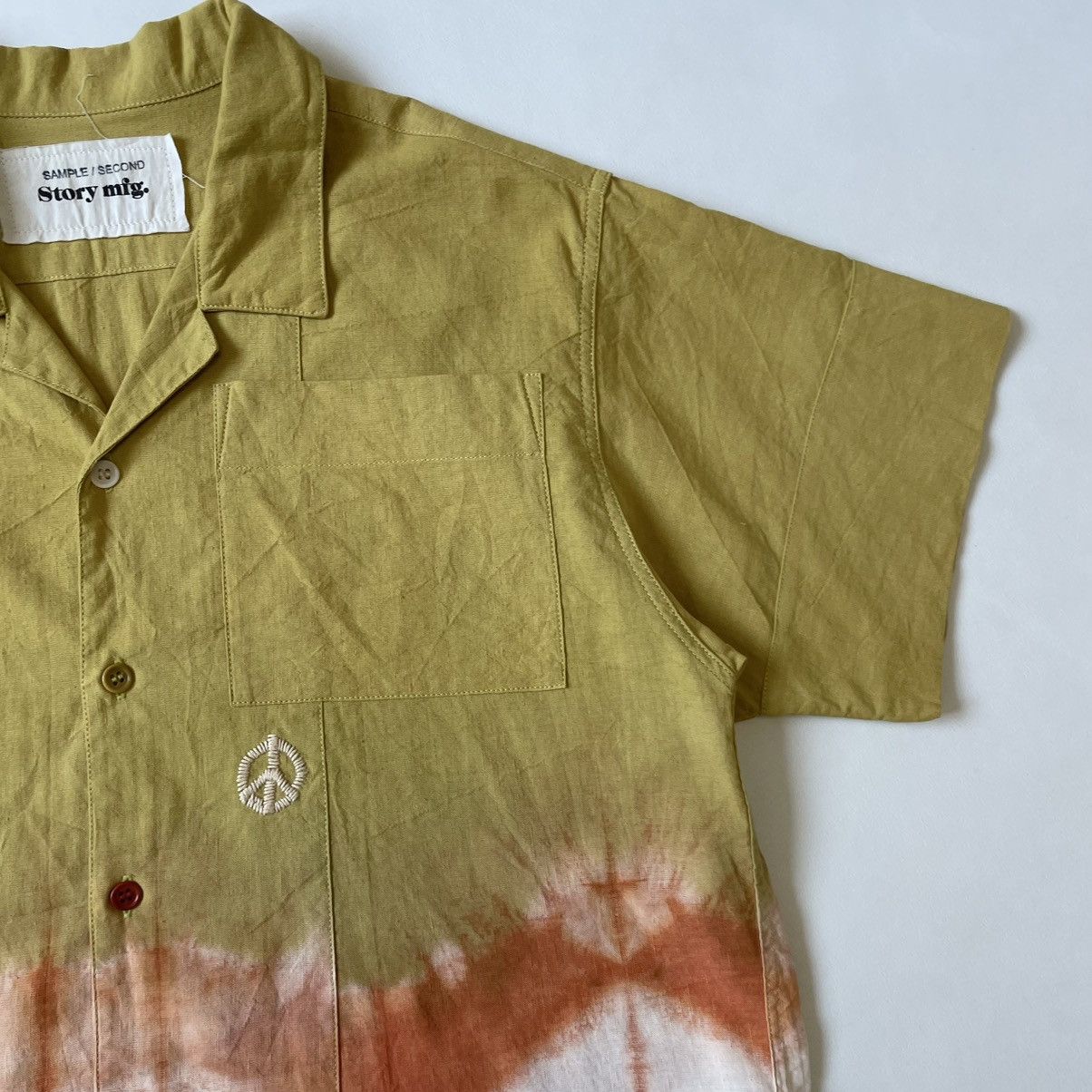 Story Mfg. Sample ‘Peace’ Tie Dye Print Shirt Size US M / EU 48-50 / 2 - 6 Thumbnail