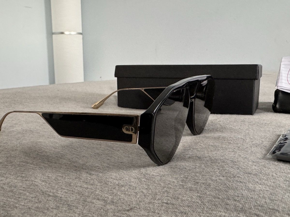 Christian Dior Monsieur × Dior Dior Clan 8071I UNISEX Black Aviator Sunglasses 61-14-150 Size ONE SIZE - 3 Thumbnail