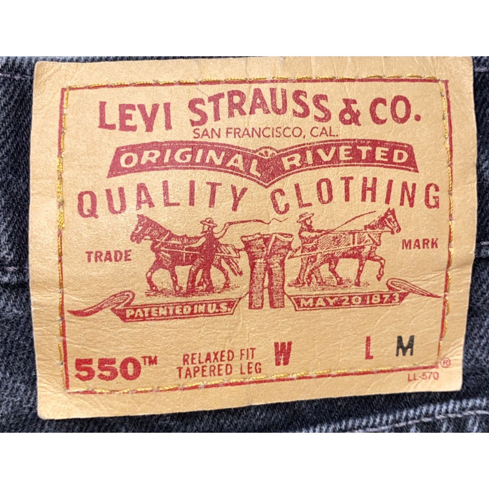 Levi's VINTAGE Levi’s 550 Jeans Womens Black USA Made Relaxed Tapered Size 18 Size 40" / US 18 - 5 Thumbnail
