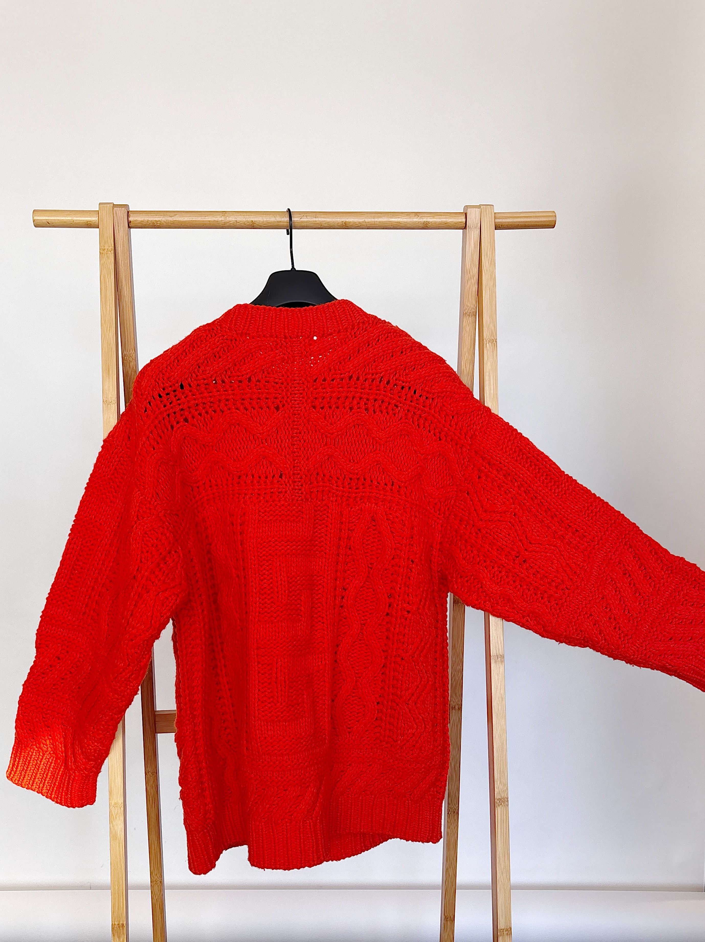 Etudes ETUDES chunky ribbed sweater in orange size s/m Size US S / EU 44-46 / 1 - 4 Thumbnail