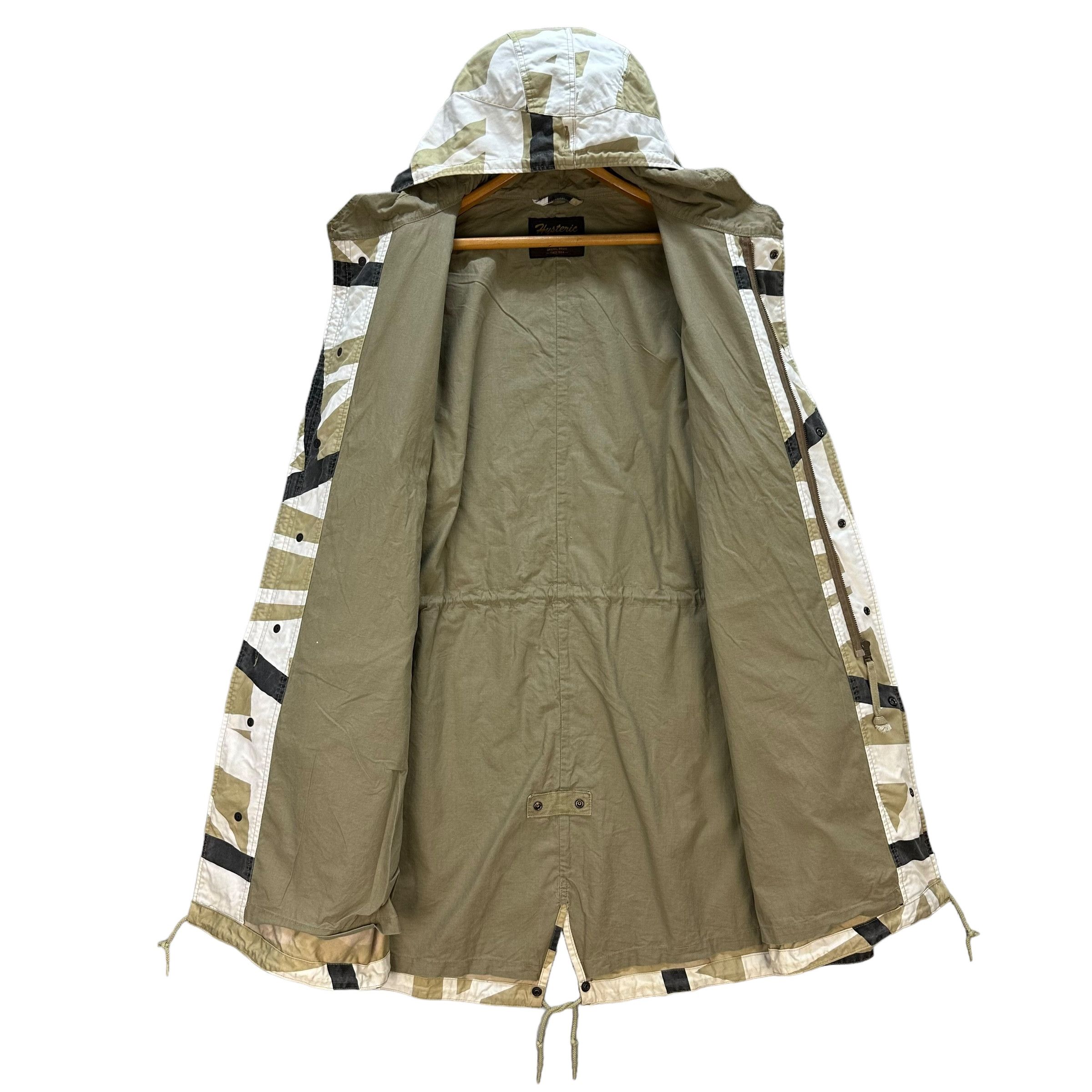 Hysteric Glamour HYSTERIC GLAMOUR Heavy Abstract Design Parka #A41-0940 Size US XL / EU 56 / 4 - 12 Thumbnail