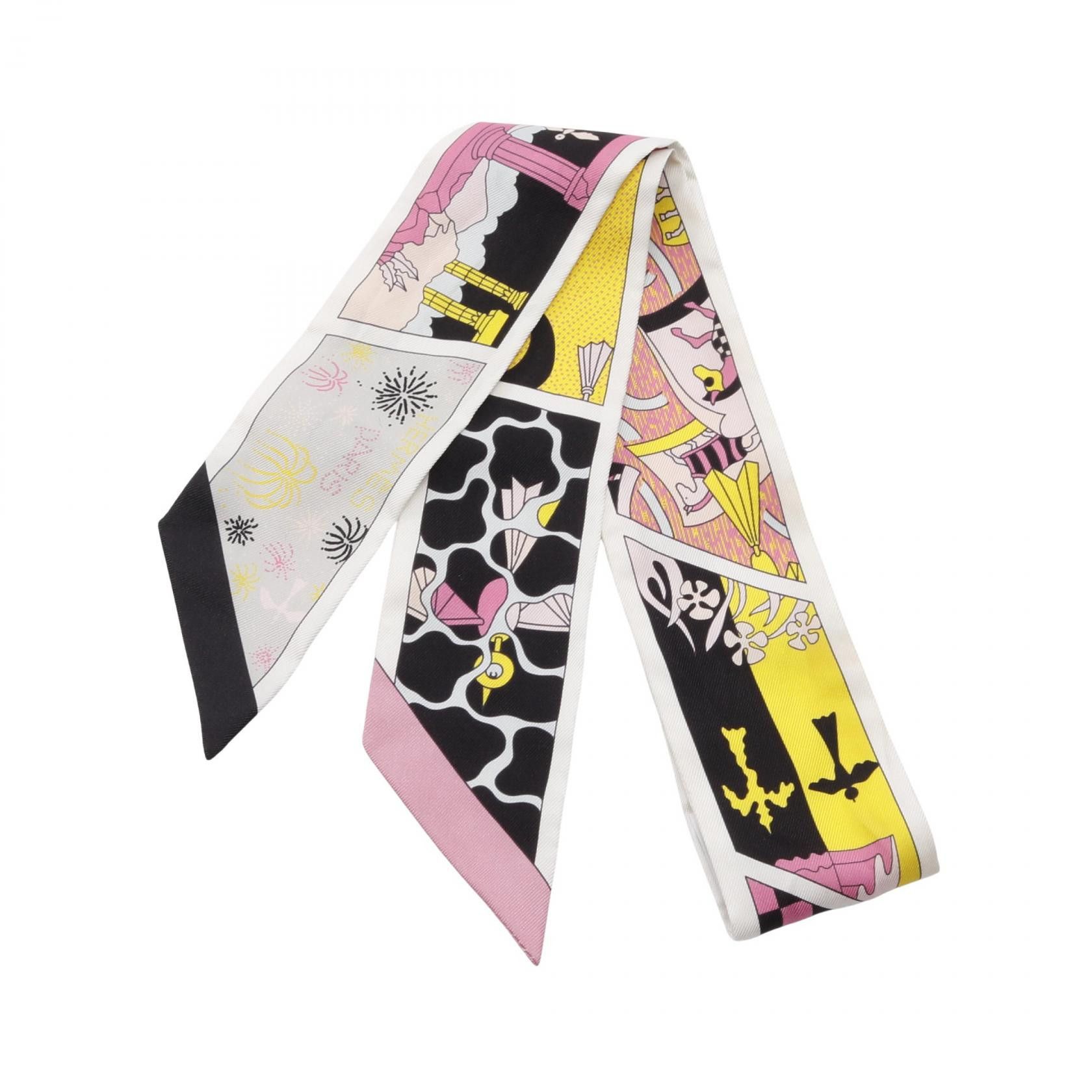 Hermes Hermes Hermes Twilly HERMES FACTORY SUITE Silk Scarf Others Scarf Size ONE SIZE - 1 Thumbnail