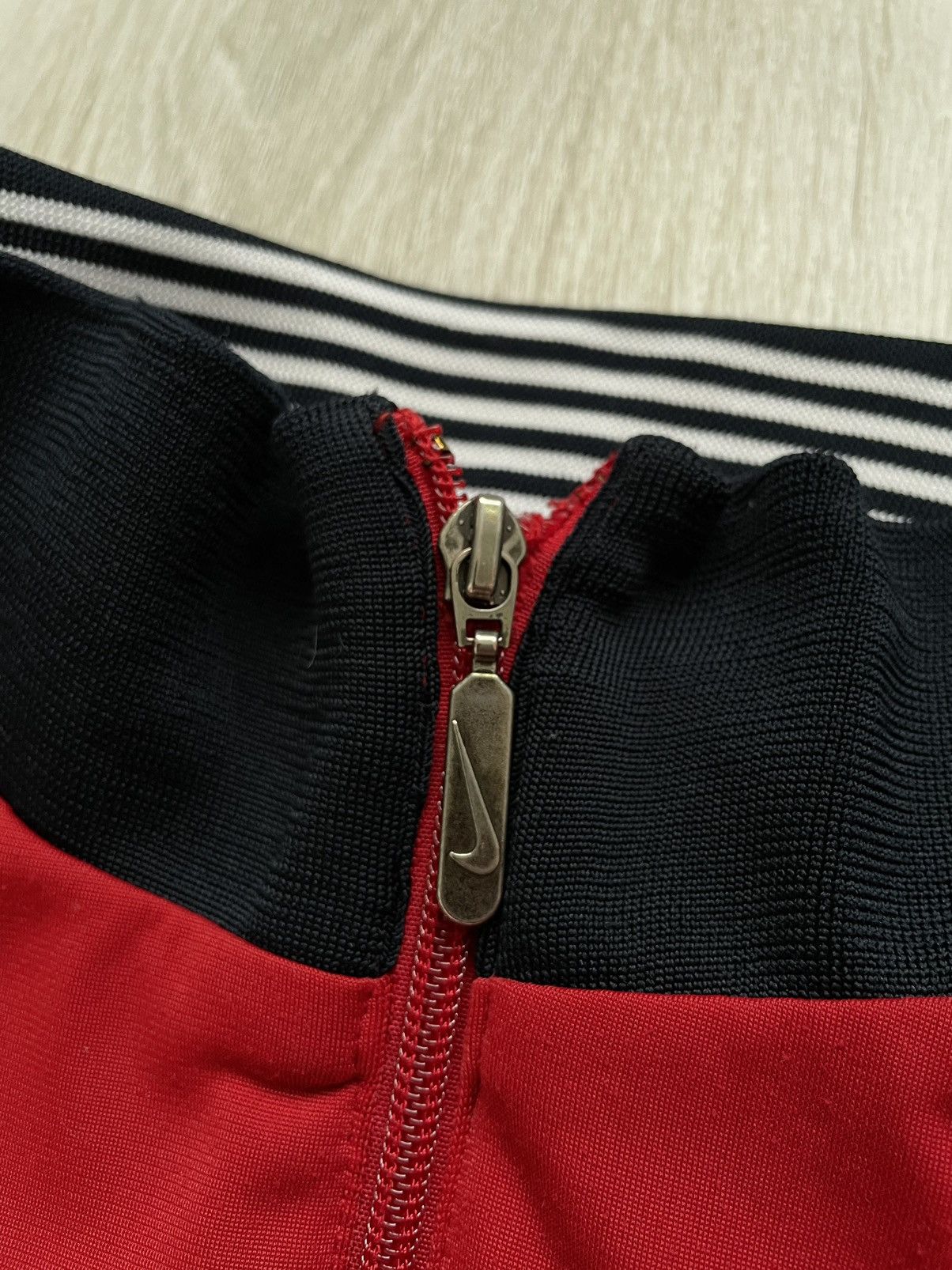 Nike × Vintage Vintage Y2K Nike Mini Swoosh Track Top Drill Size US L / EU 52-54 / 3 - 3 Thumbnail
