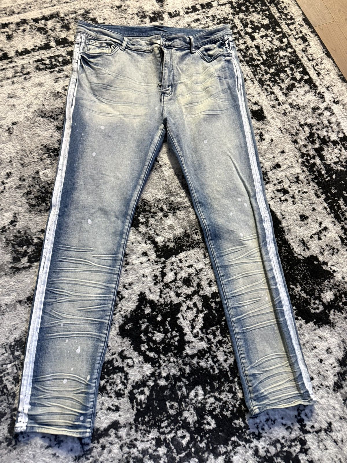 MNML Denim stripe jeans Size US 40 / EU 56 - 9 Thumbnail