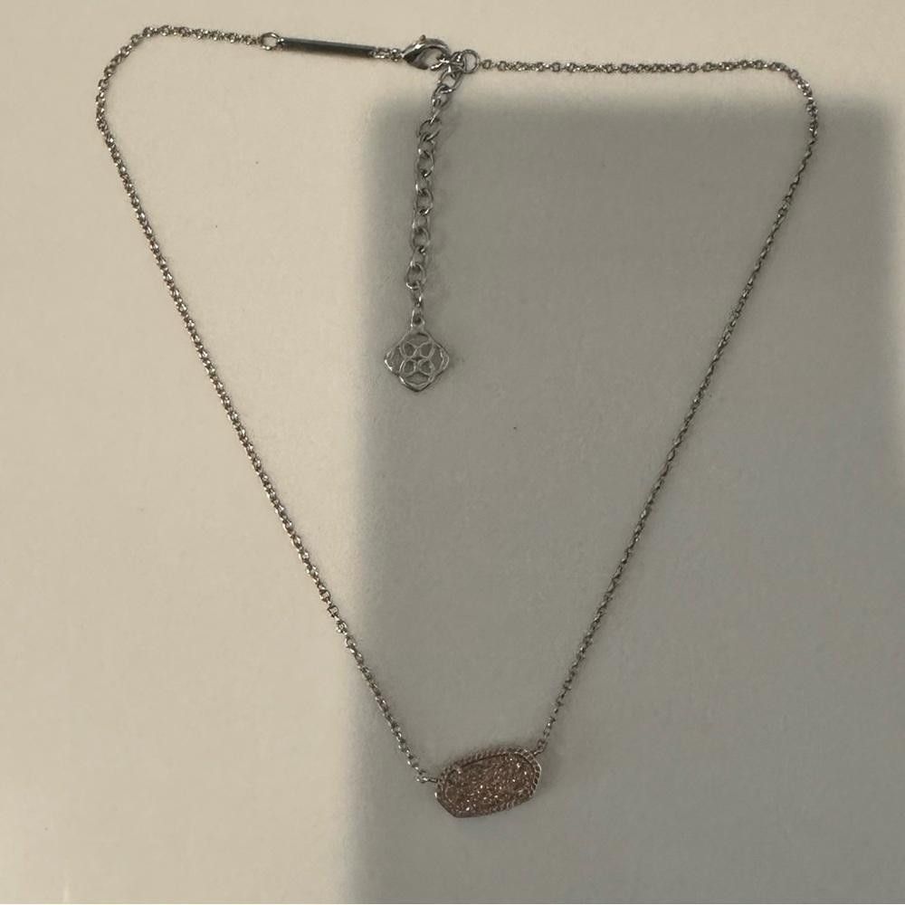 Kendra Scott Kendra Scott Elisa Copper Drusy Silver Chain Necklace Size ONE SIZE - 2 Thumbnail