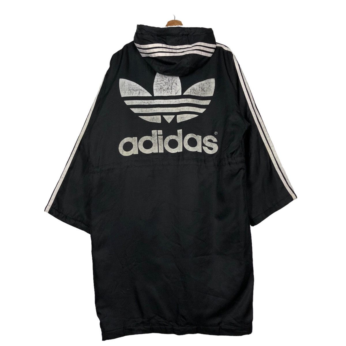 Adidas 🔥Vintage Long Jacket Coach Adidas Big Logo Training Wear Size US L / EU 52-54 / 3 - 8 Thumbnail