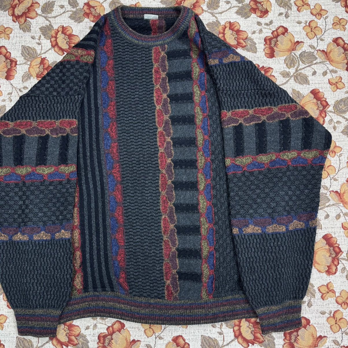 Coogi × Vintage Vintage Cable Knit Coloured Coogi Style Oversized Boxy Size US XL / EU 56 / 4 - 6 Thumbnail